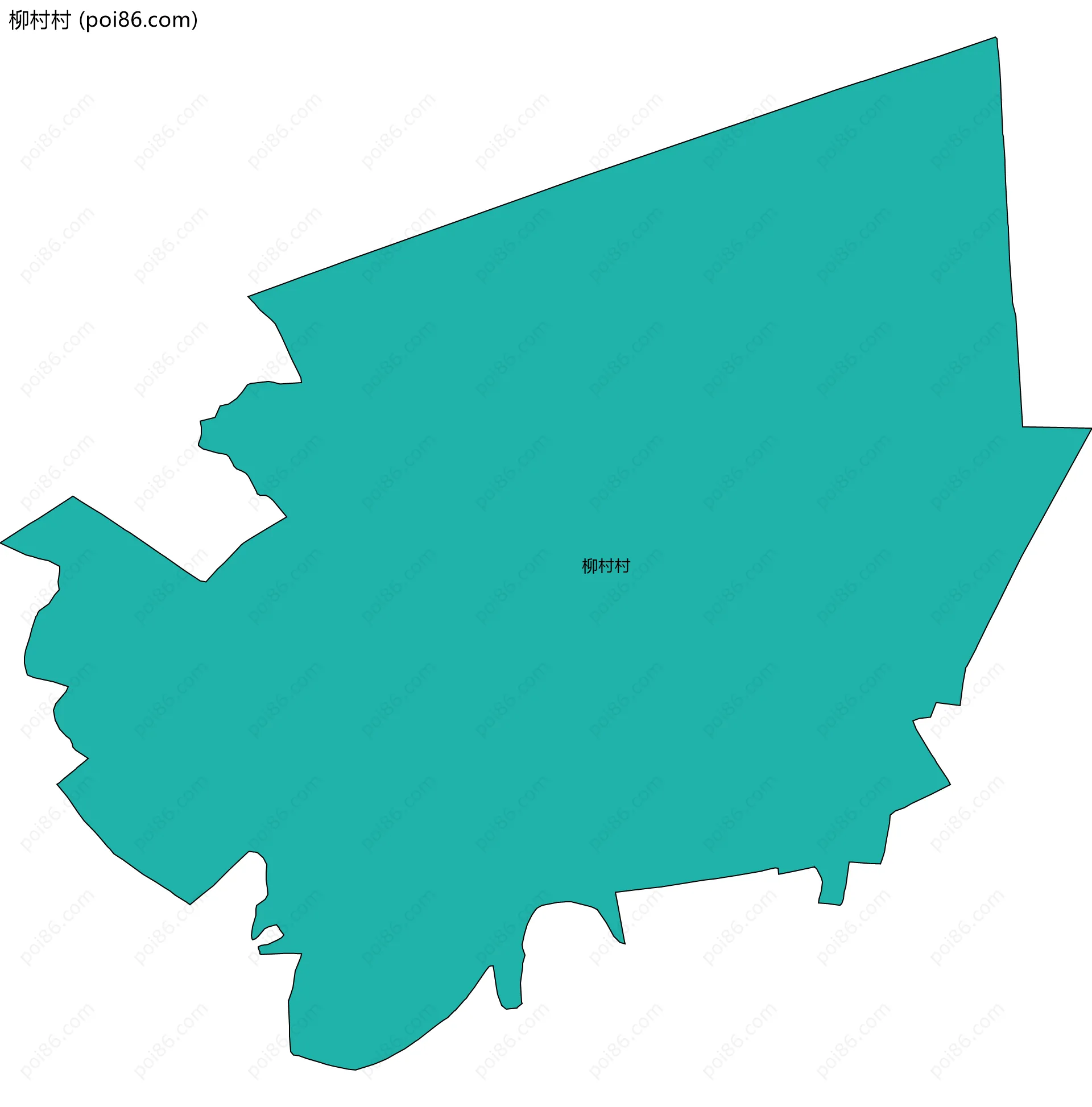 柳村村边界地图