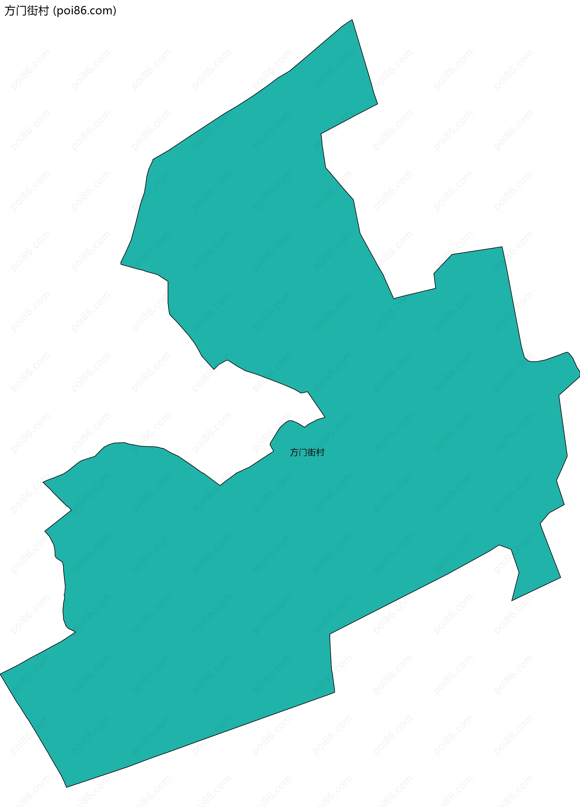 方门街村边界地图