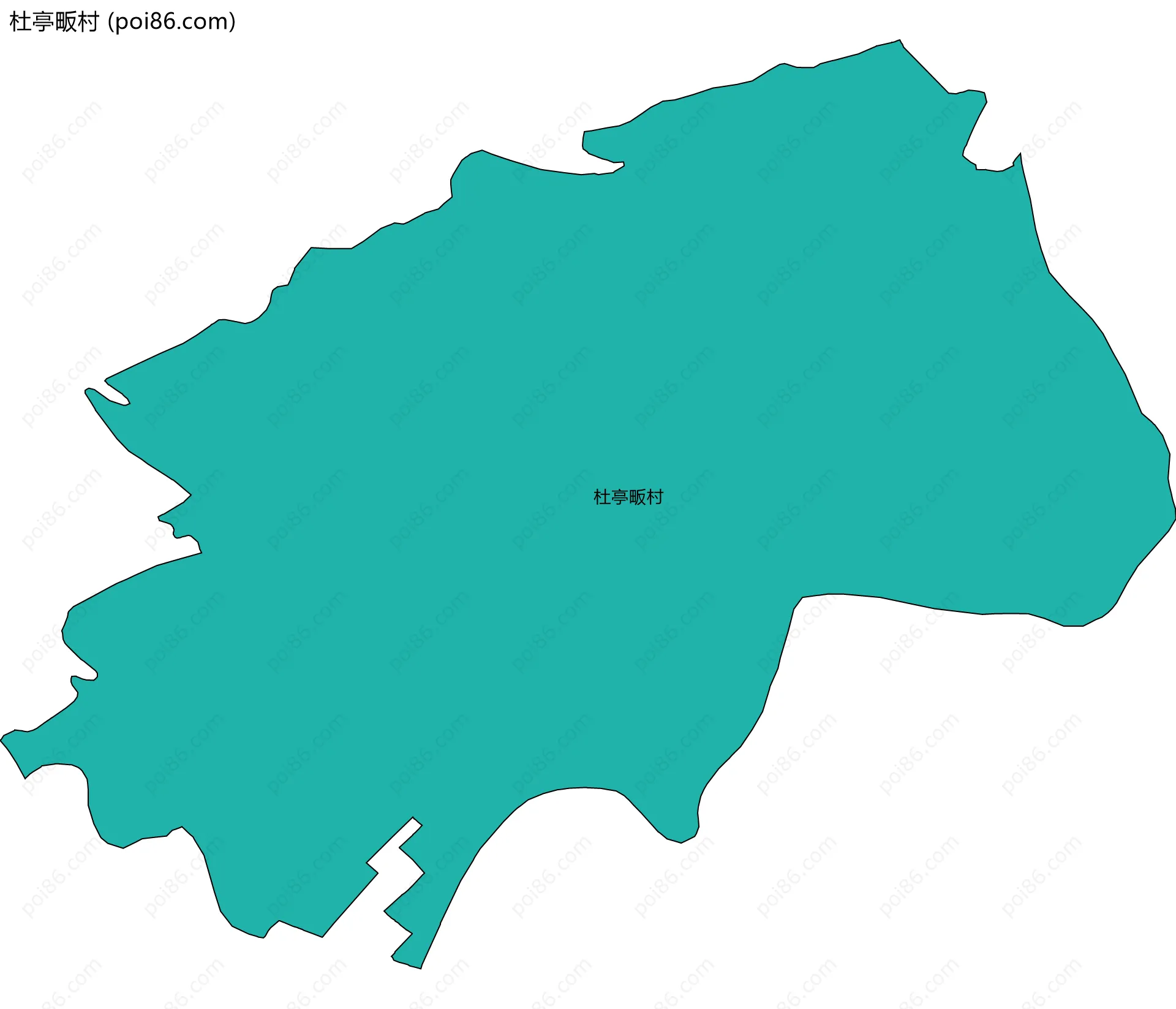 杜亭畈村边界地图