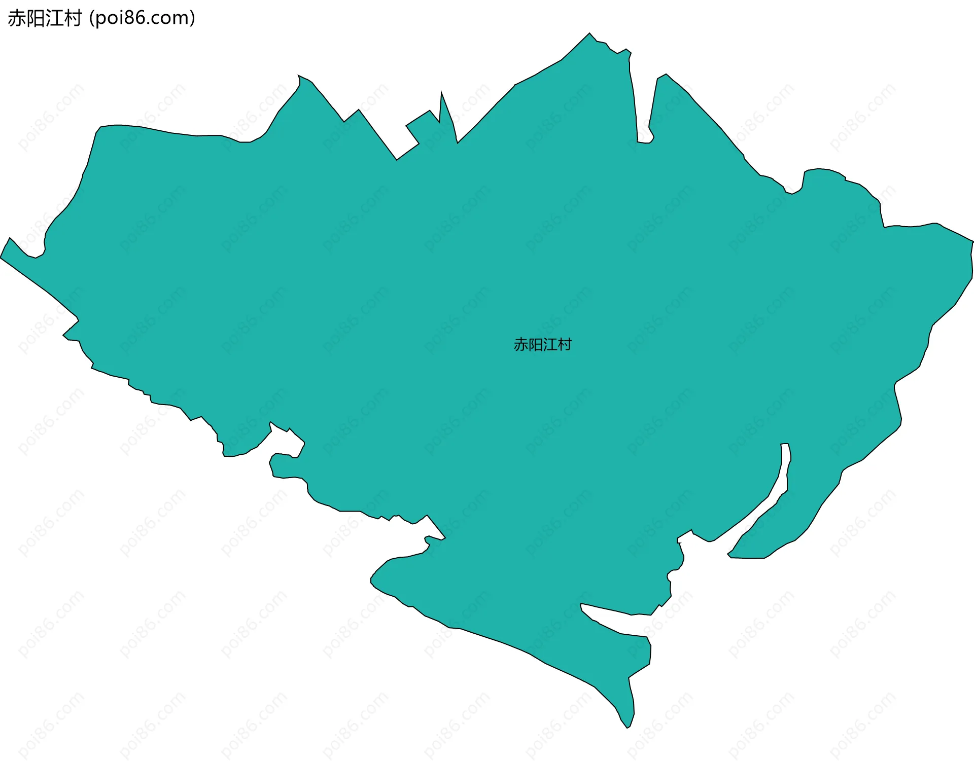 赤阳江村边界地图