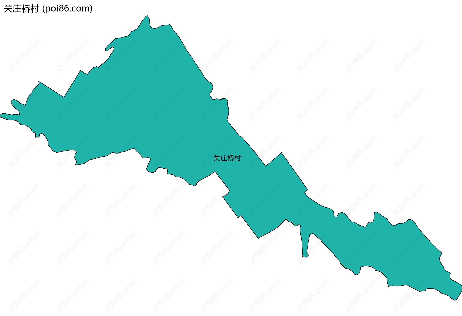 关庄桥村边界地图