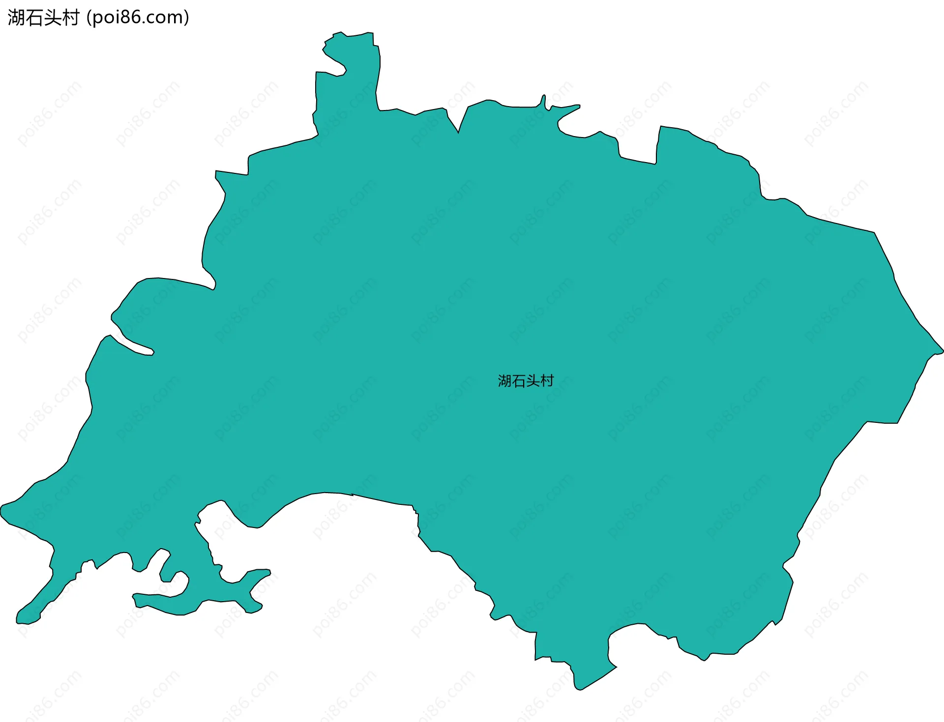 湖石头村边界地图