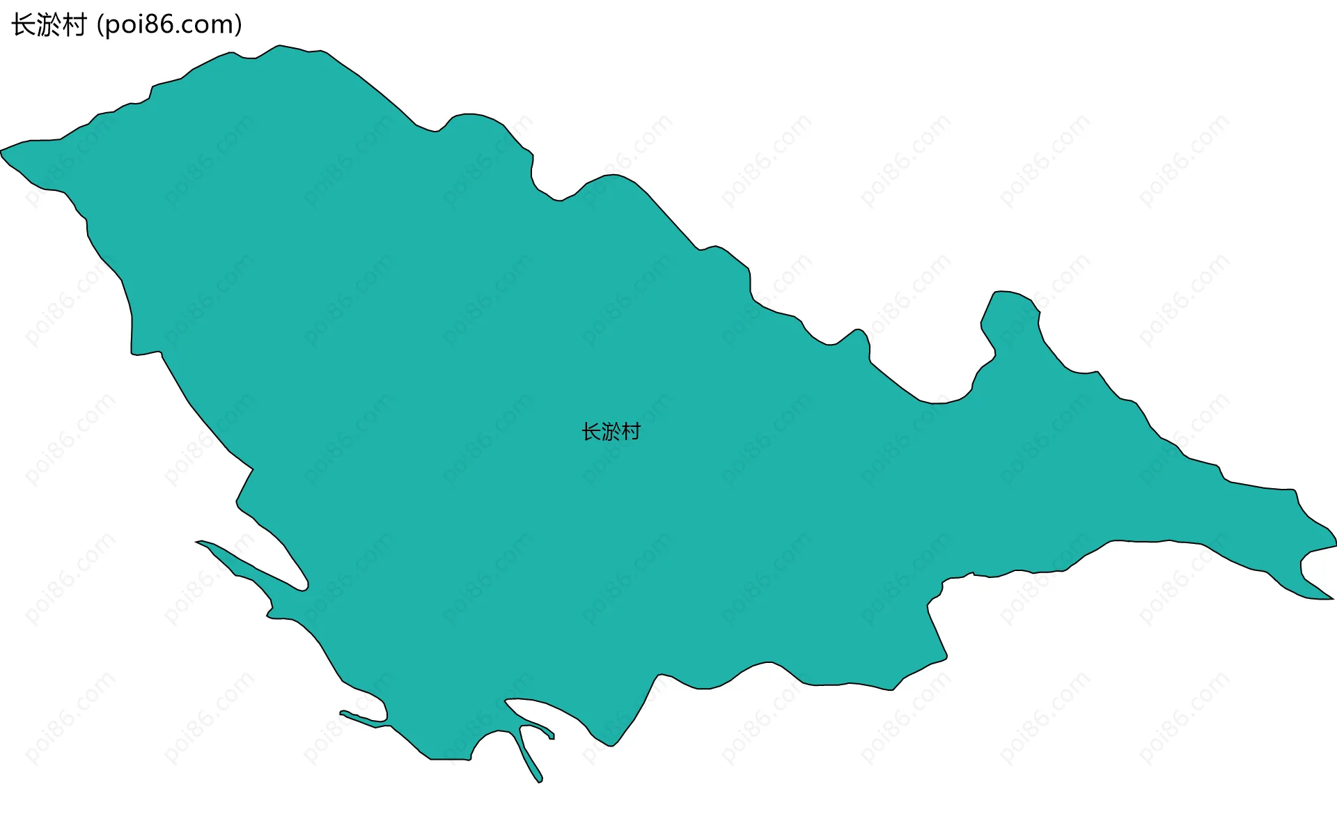 长淤村边界地图