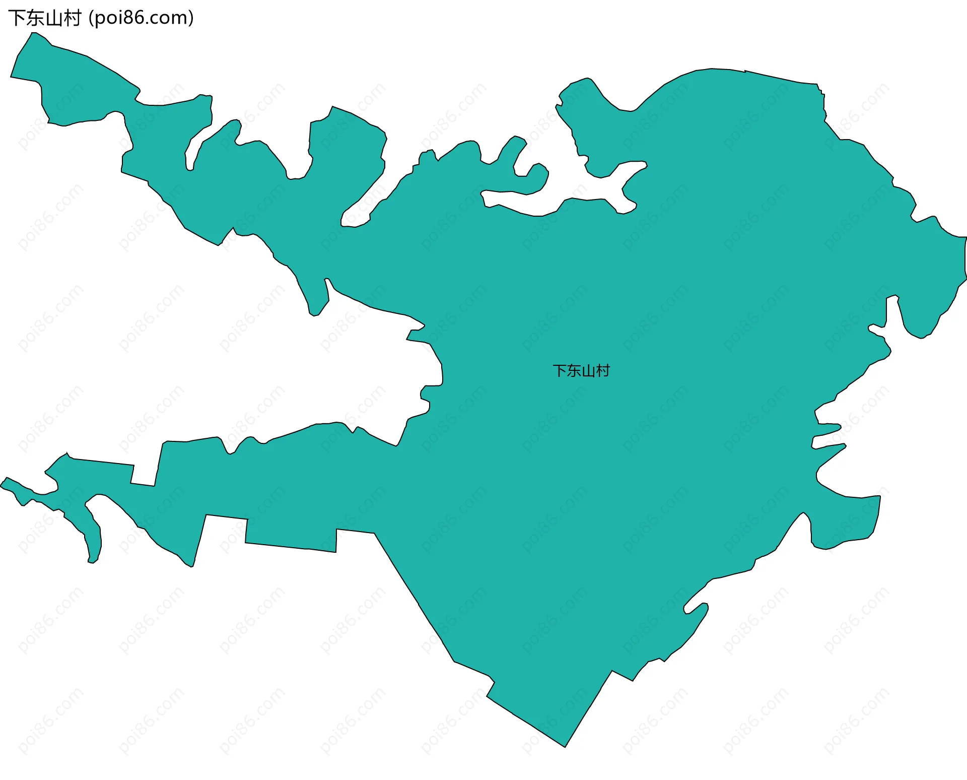下东山村边界地图