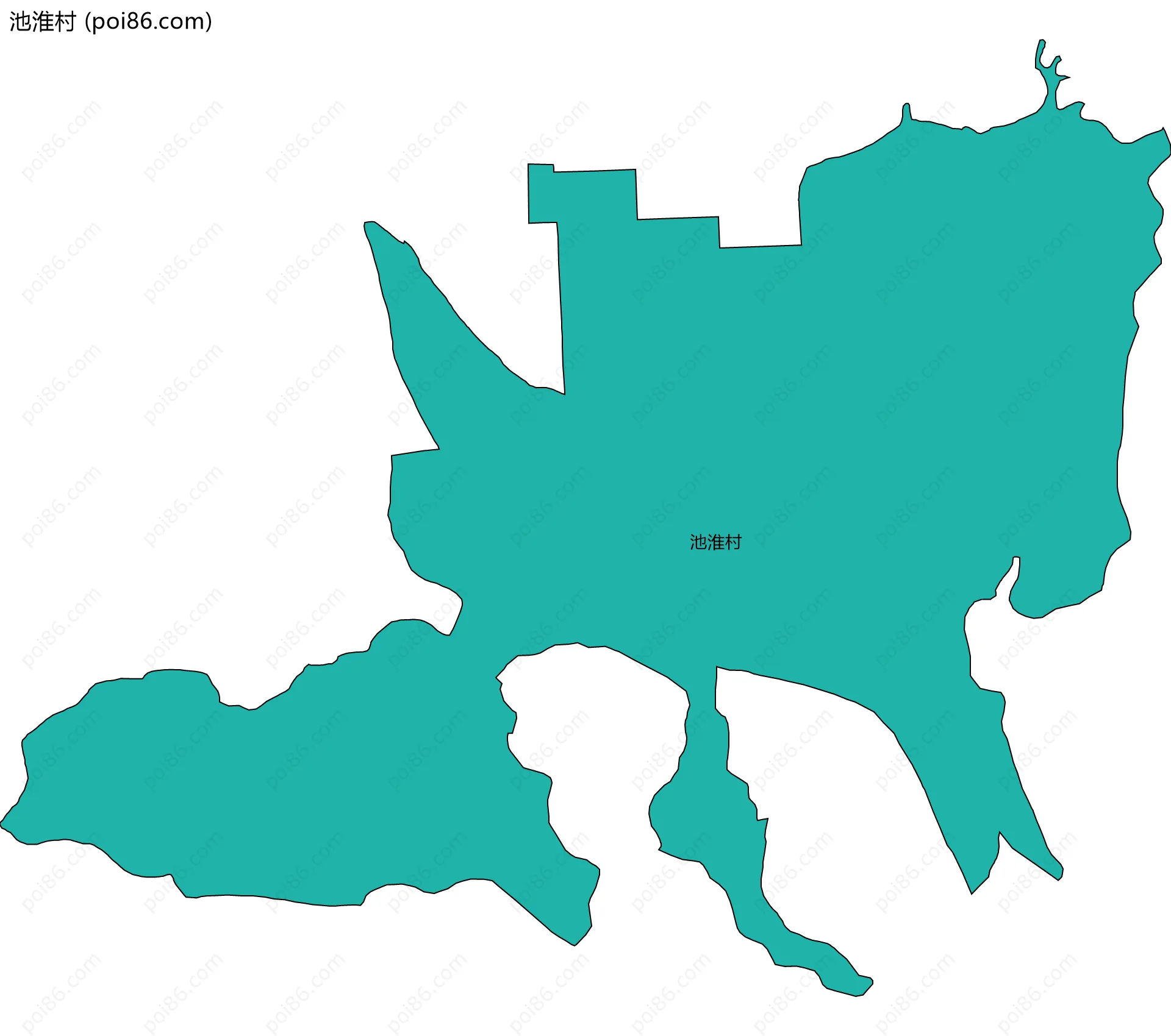 池淮村边界地图