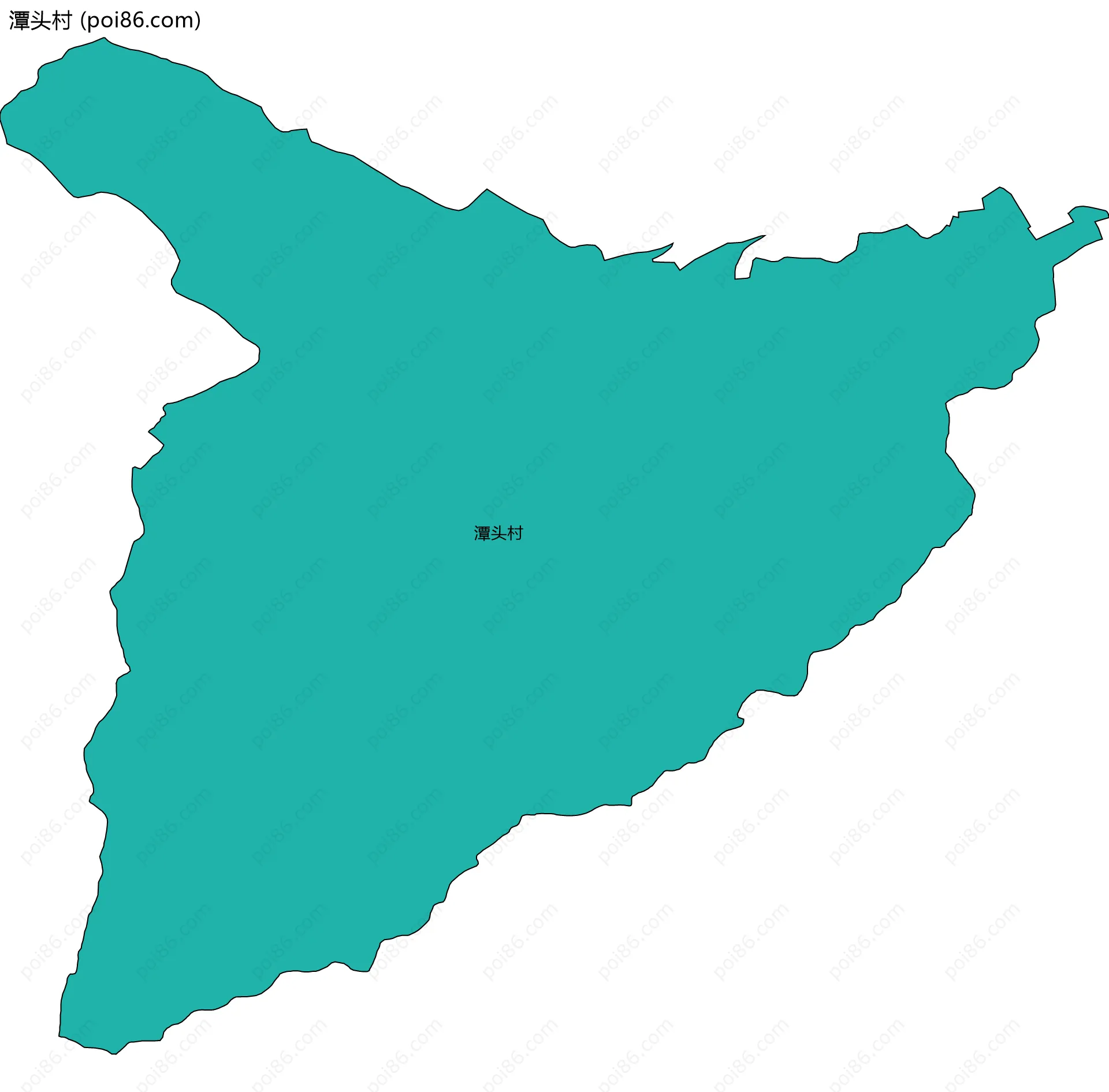 潭头村边界地图