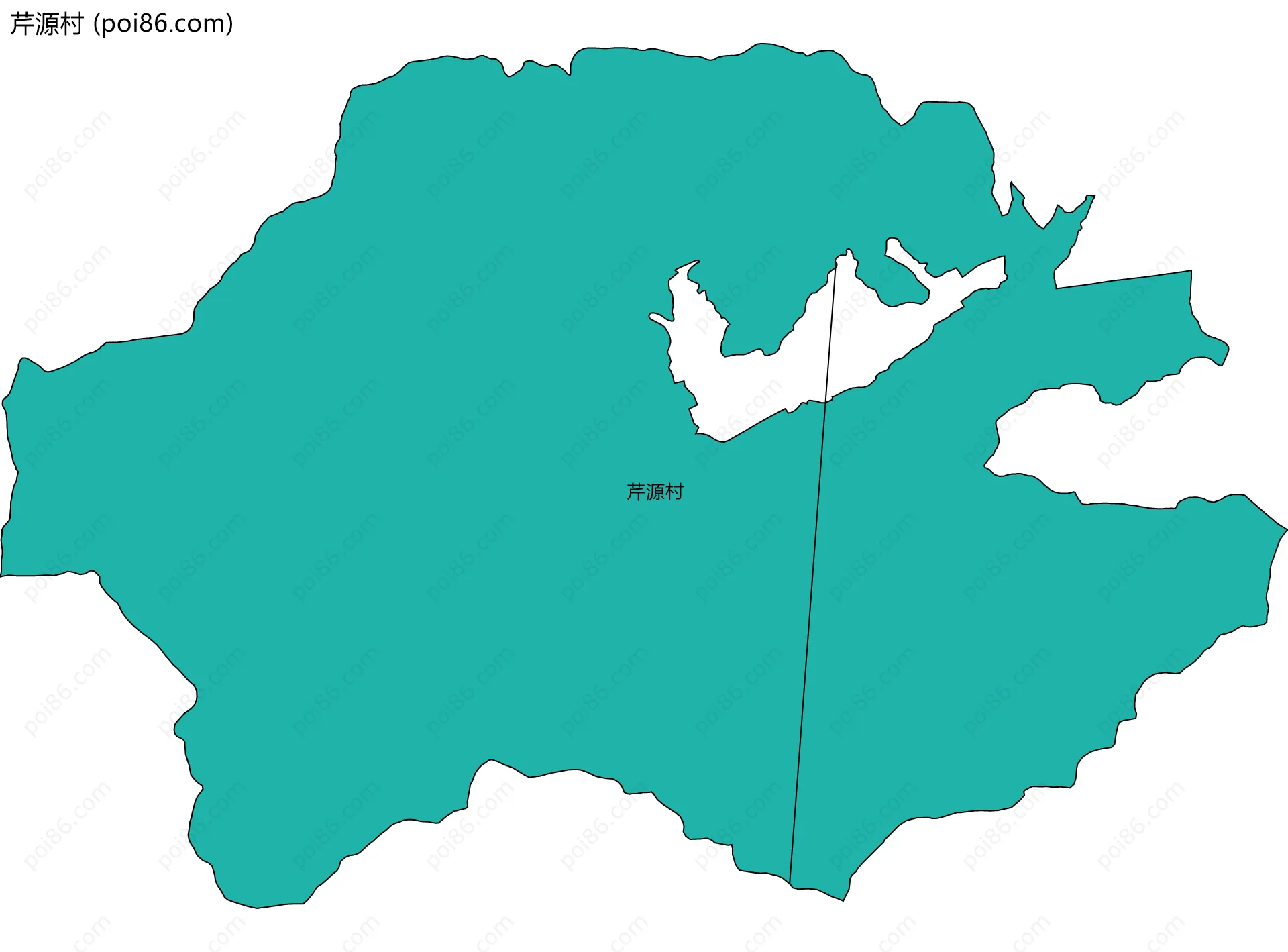 芹源村边界地图