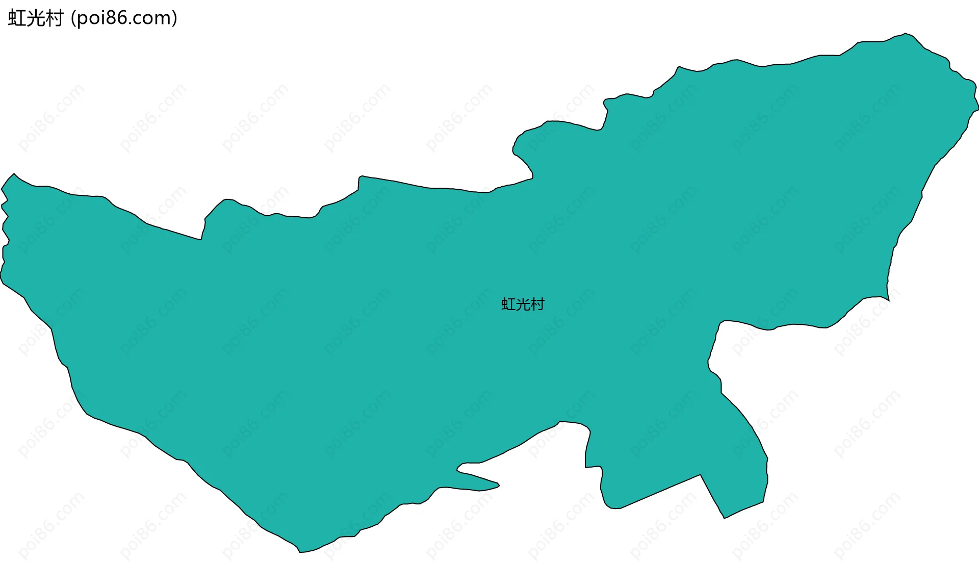 虹光村边界地图