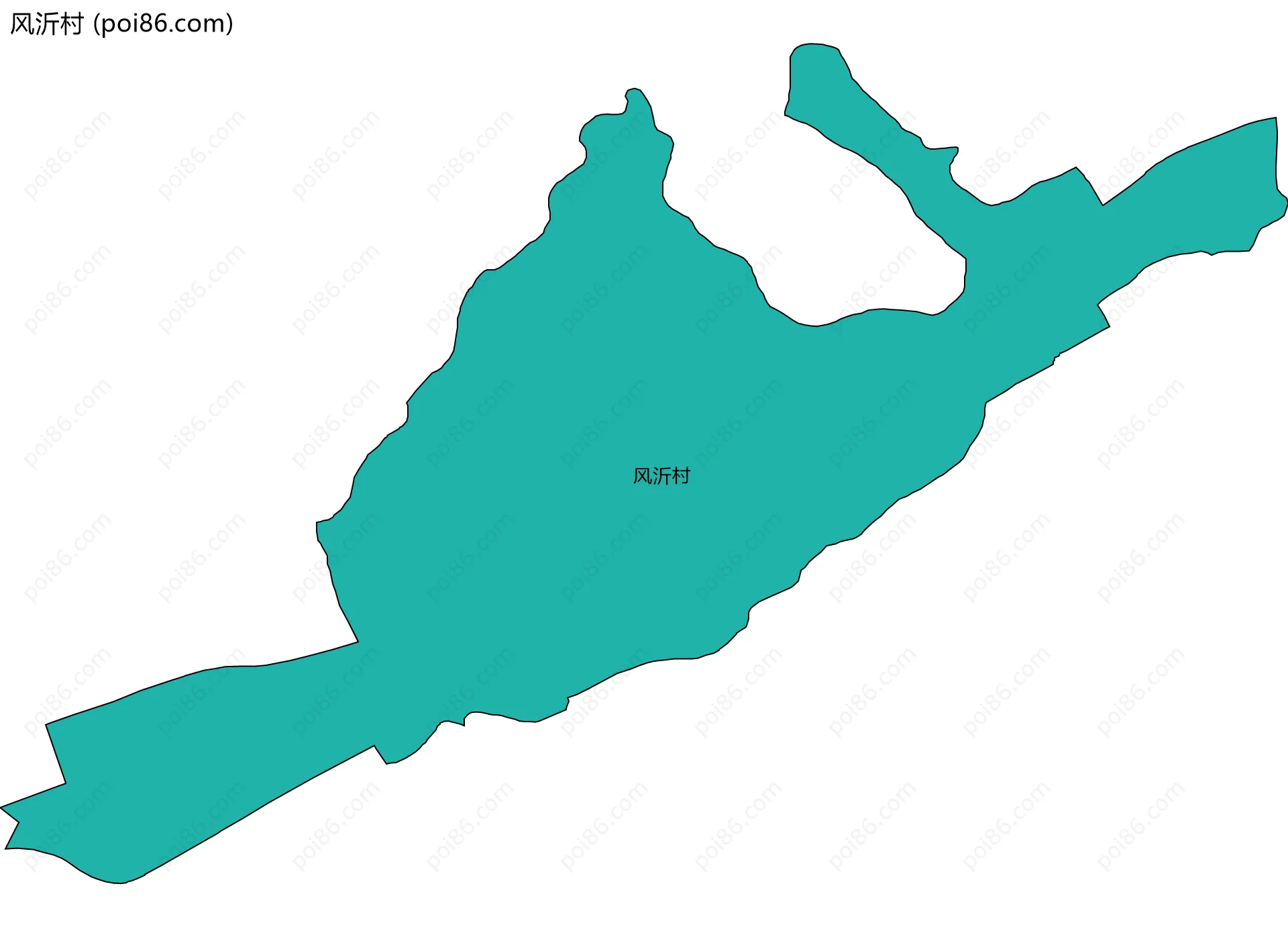 风沂村边界地图