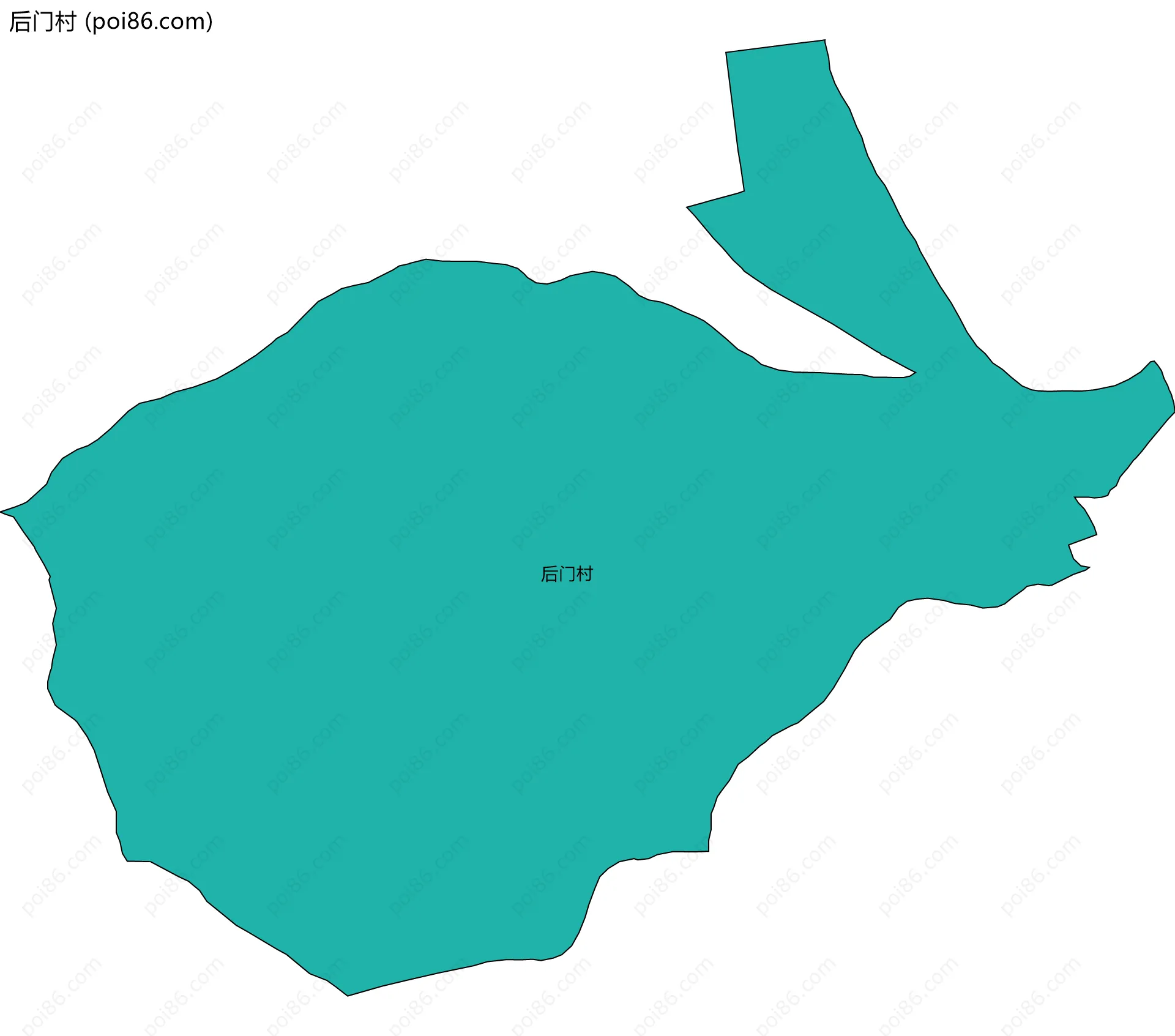 后门村边界地图