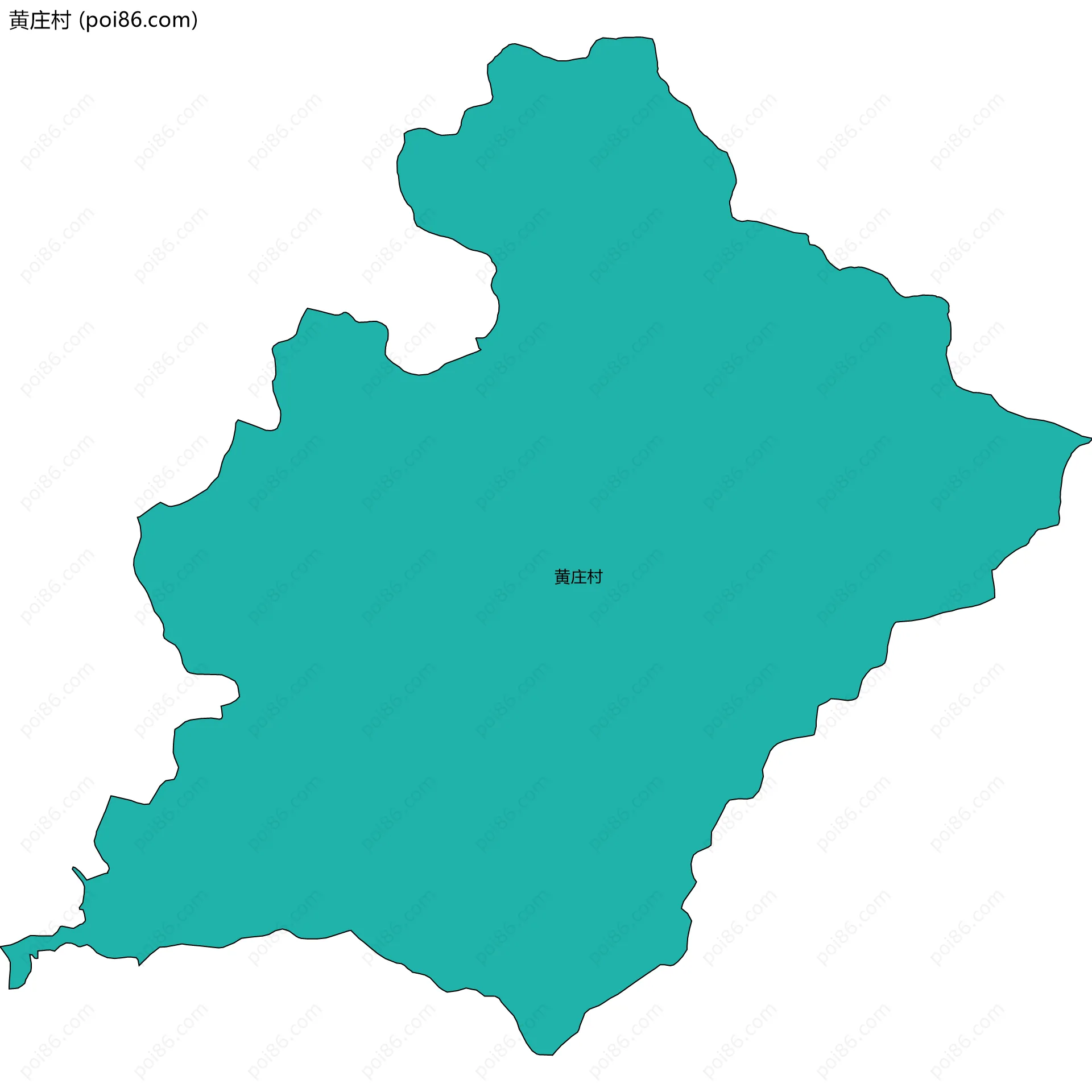 黄庄村边界地图
