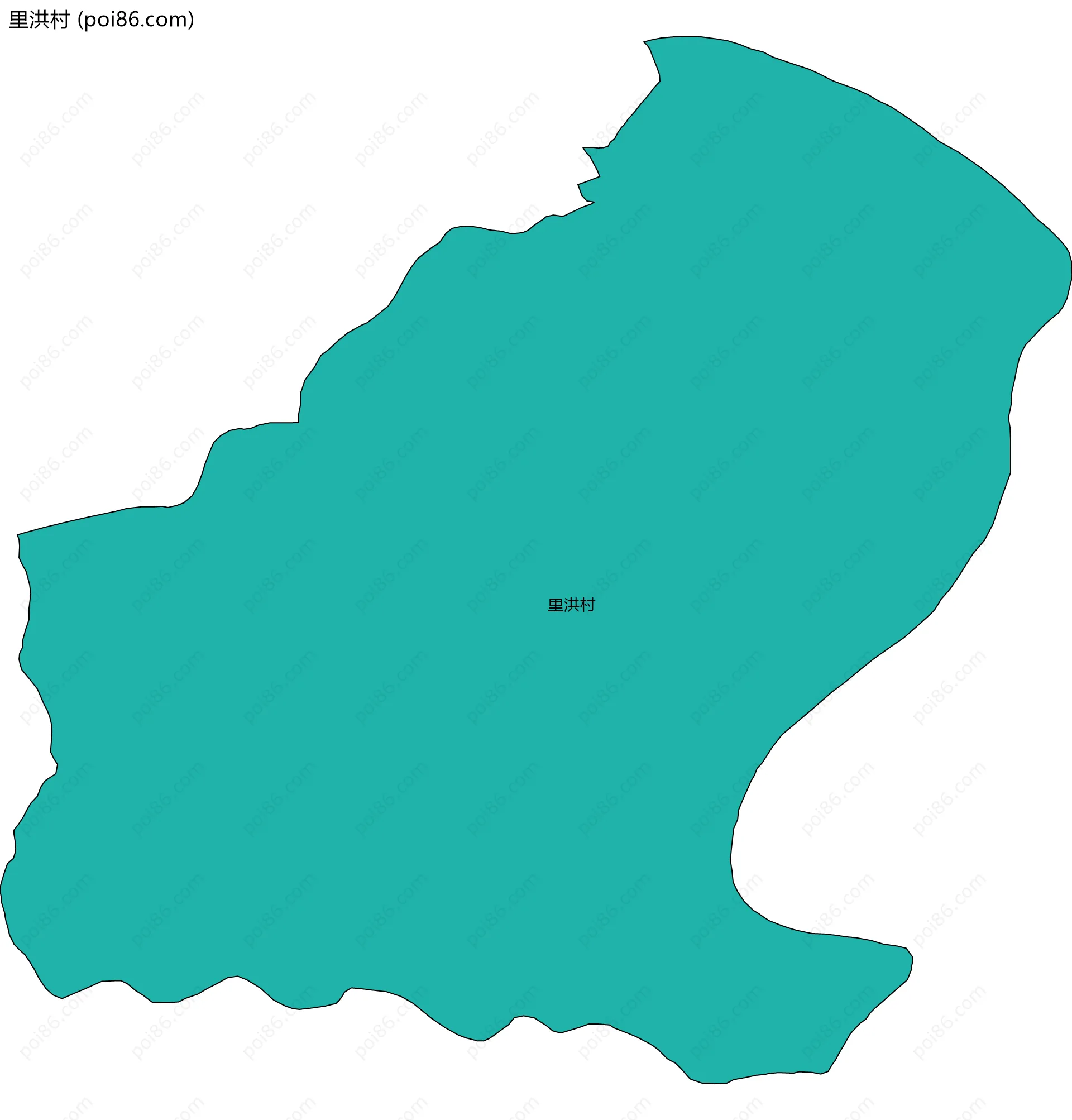 里洪村边界地图