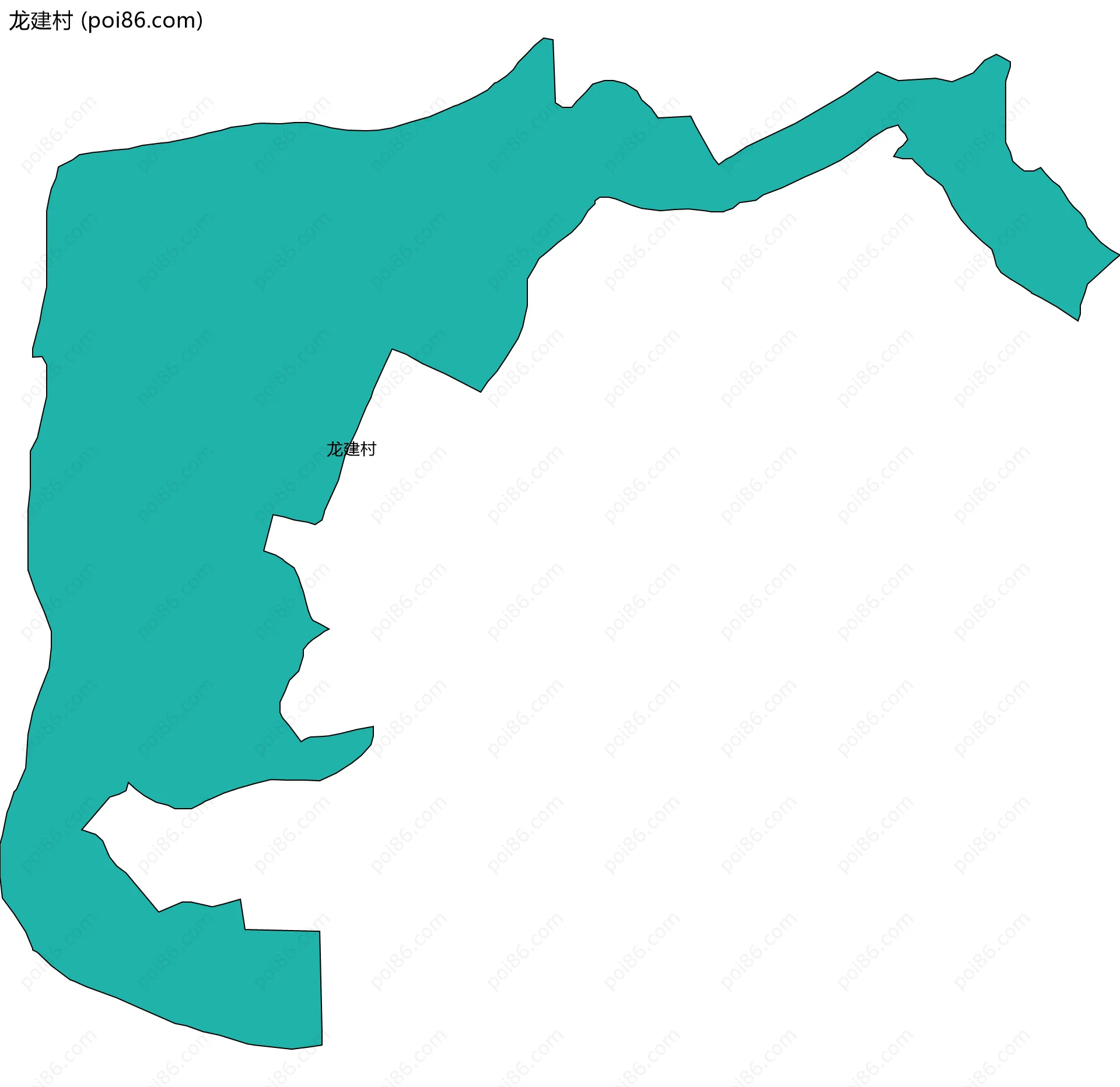 龙建村边界地图