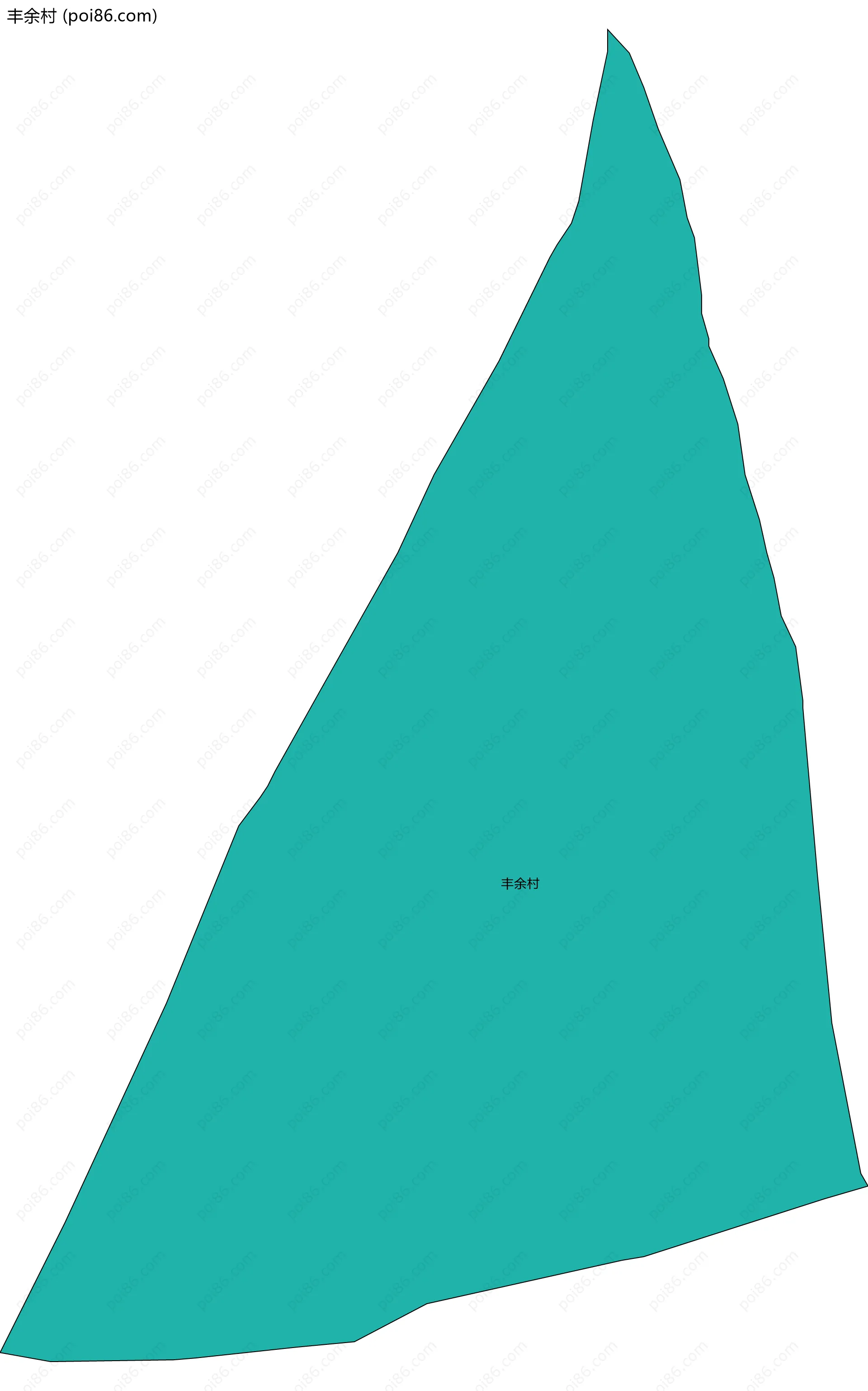 丰余村边界地图