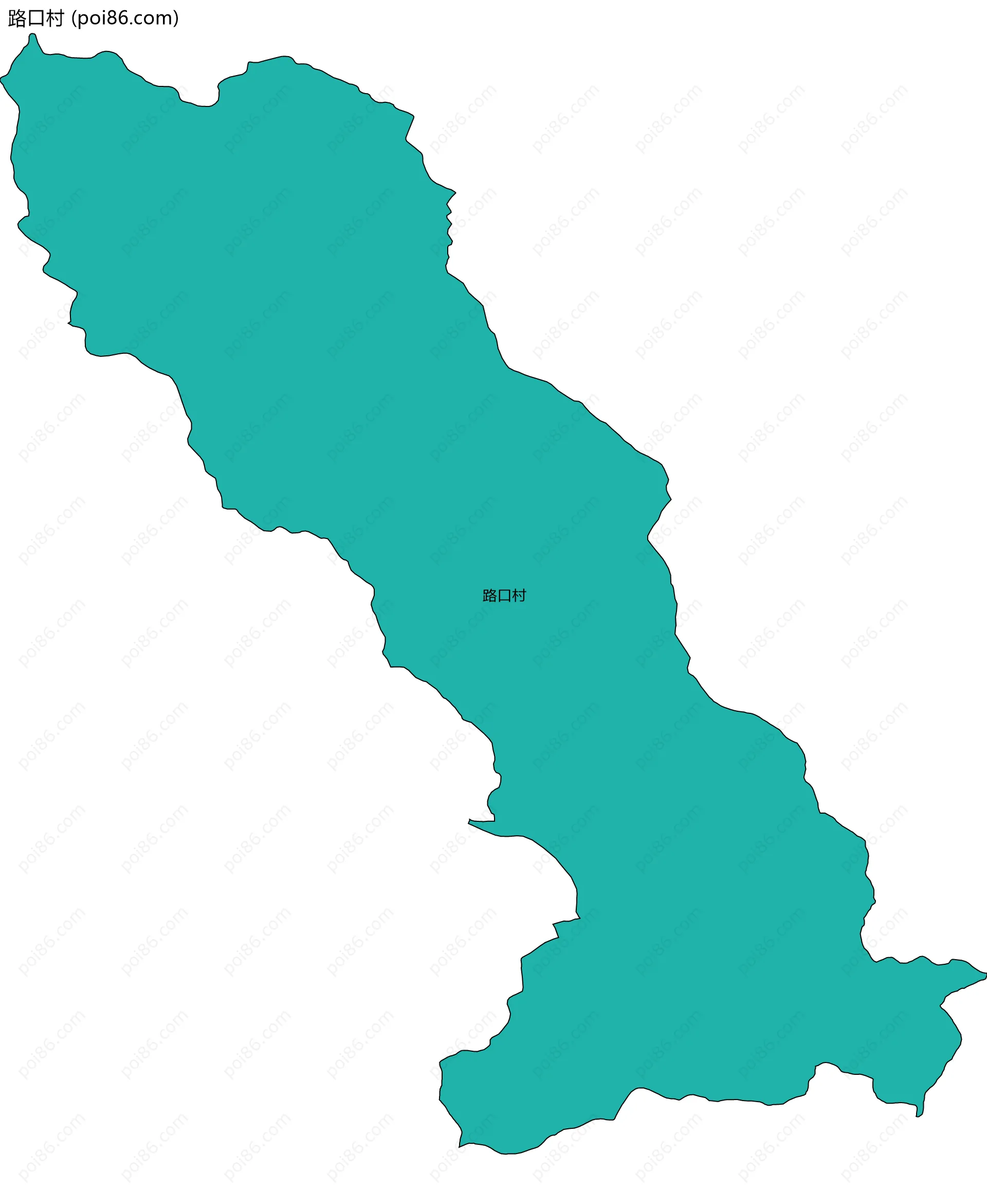 路口村边界地图