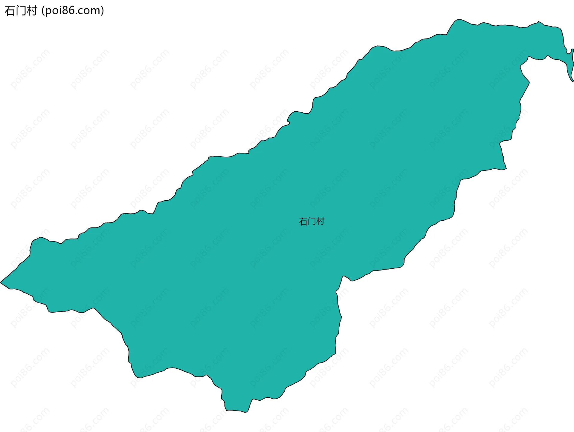石门村边界地图