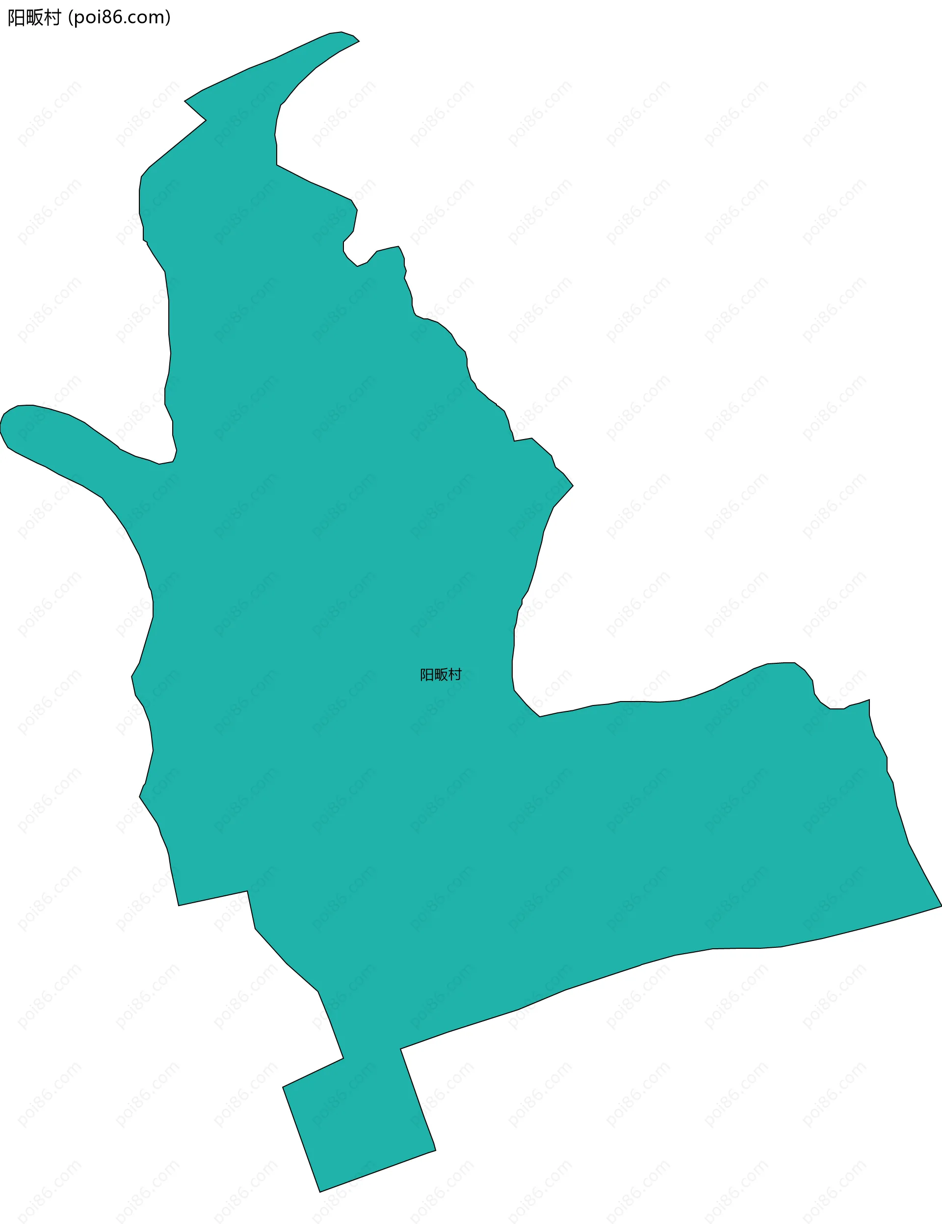 阳畈村边界地图