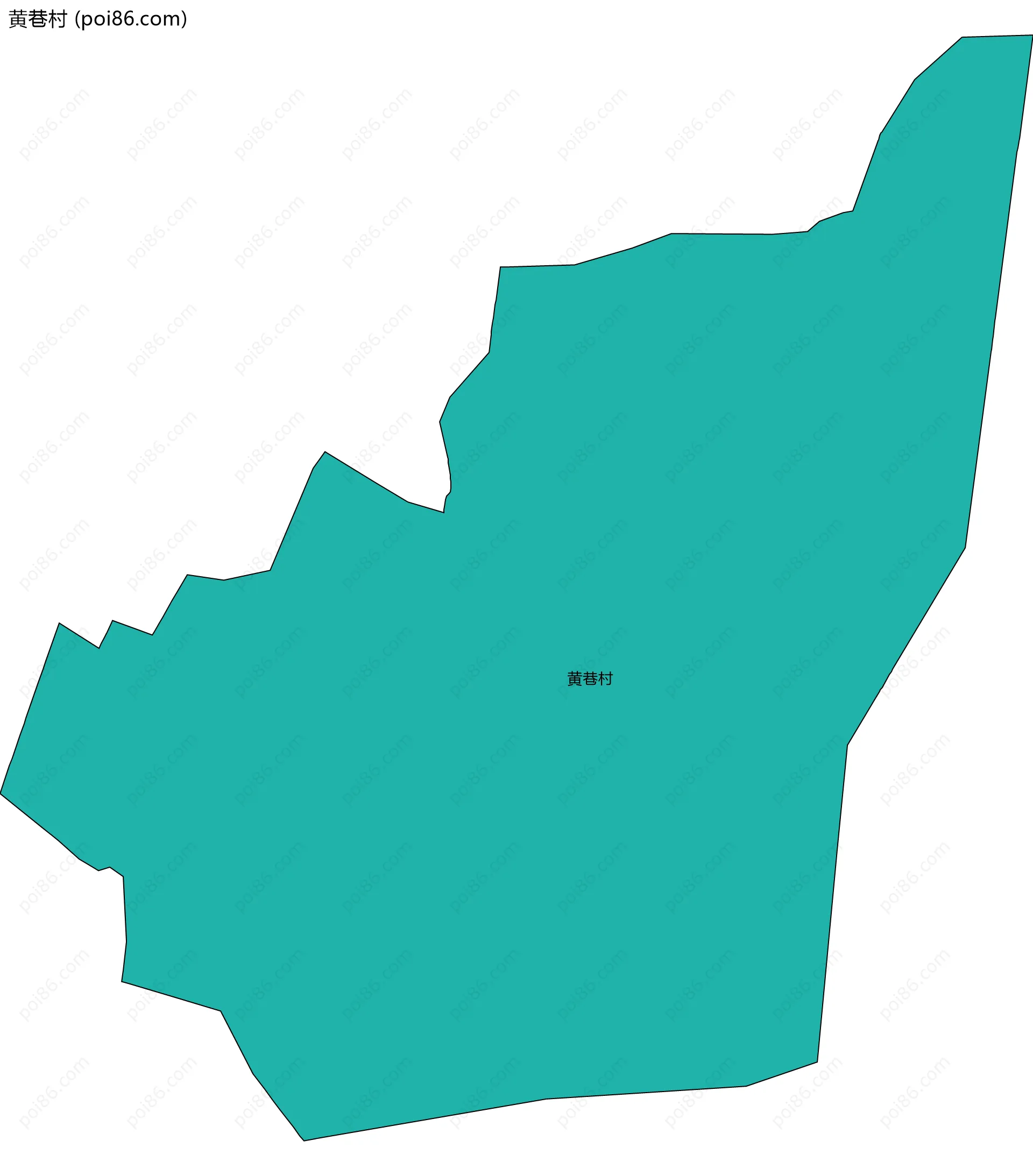 黄巷村边界地图