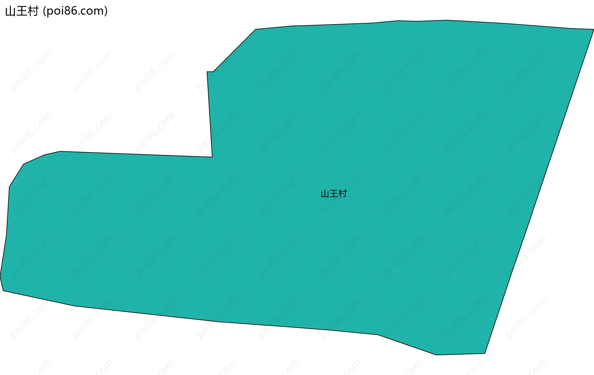 山王村边界地图