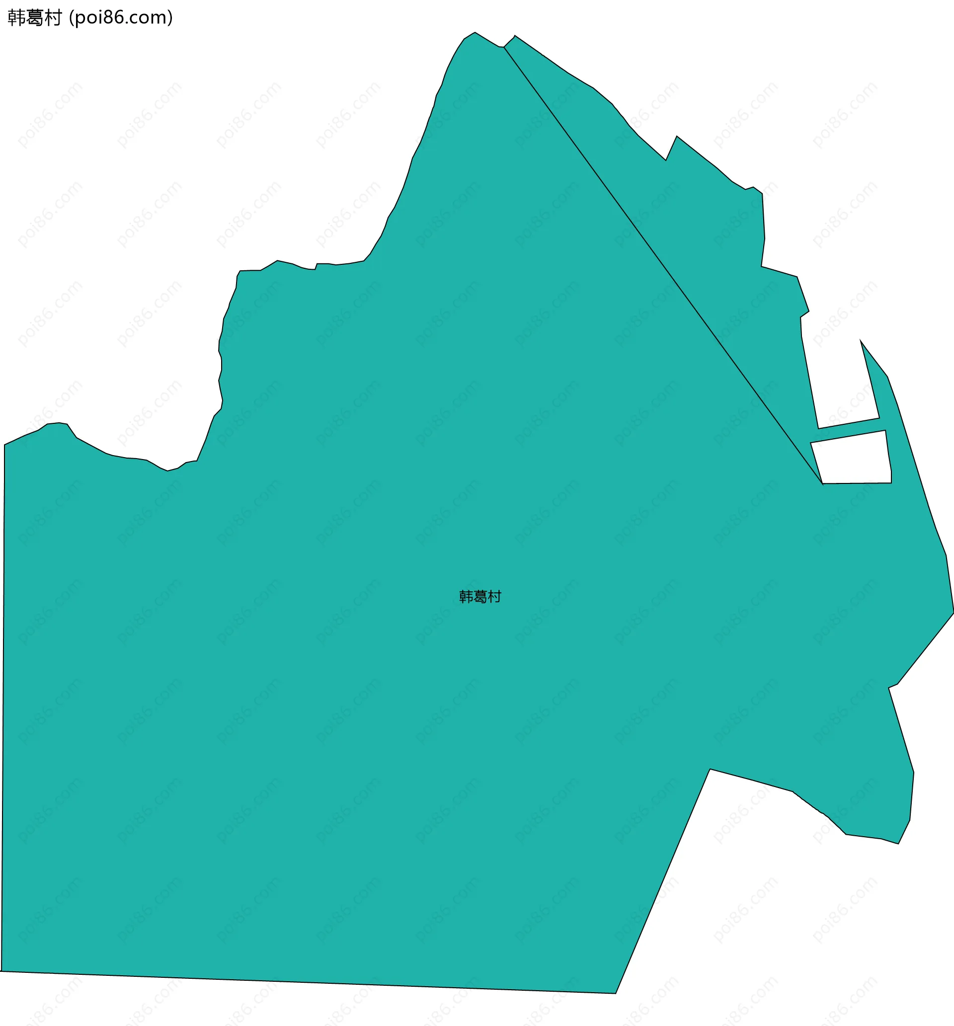 韩葛村边界地图