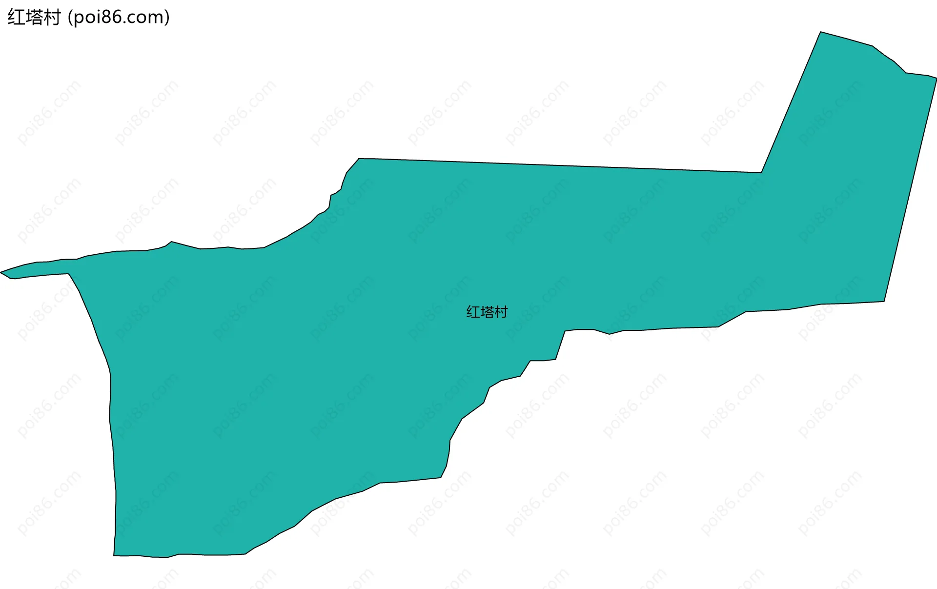 红塔村边界地图