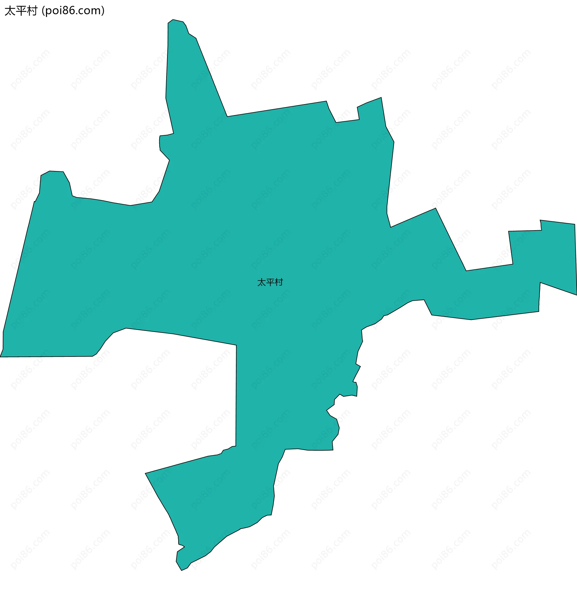 太平村边界地图