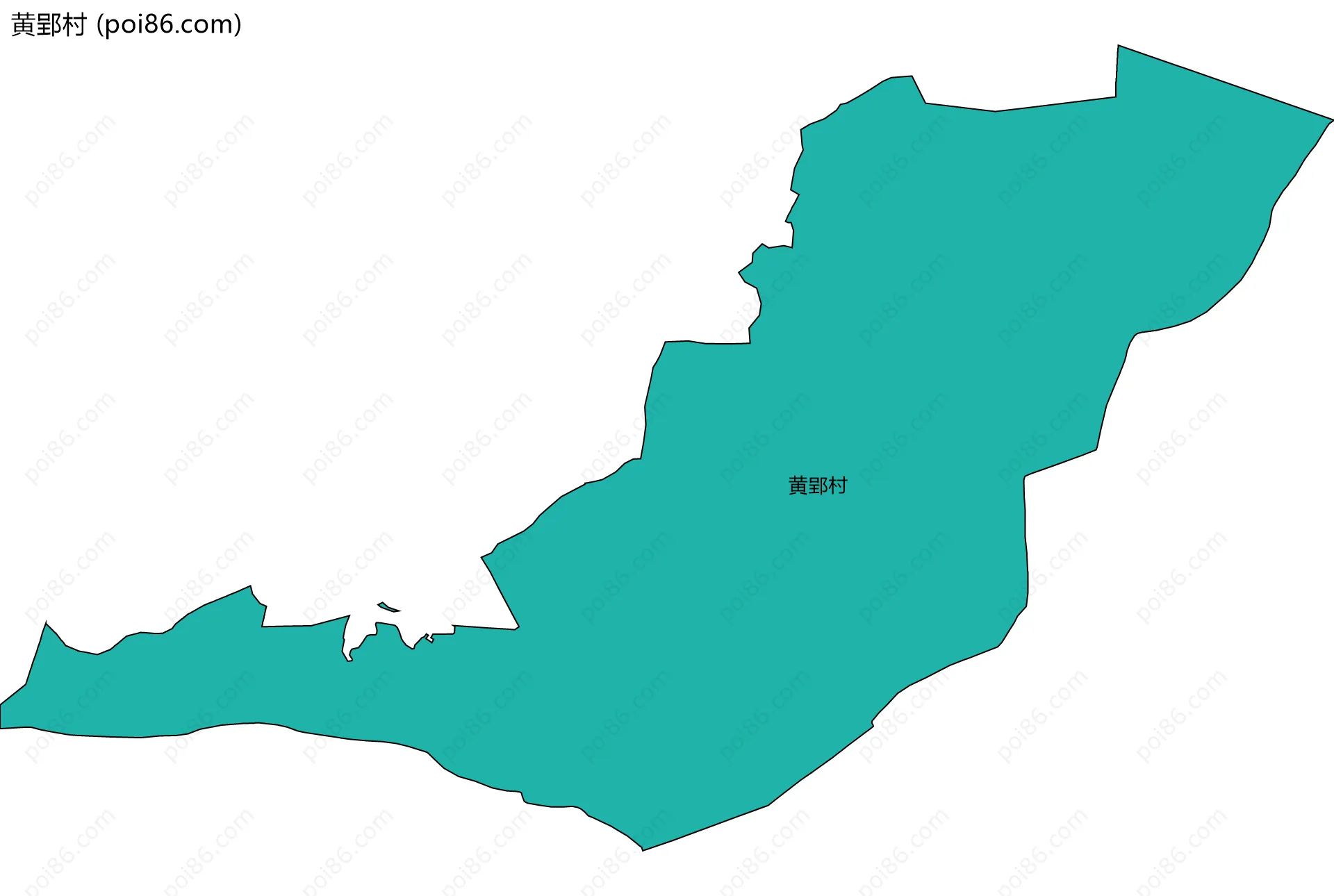 黄郢村边界地图