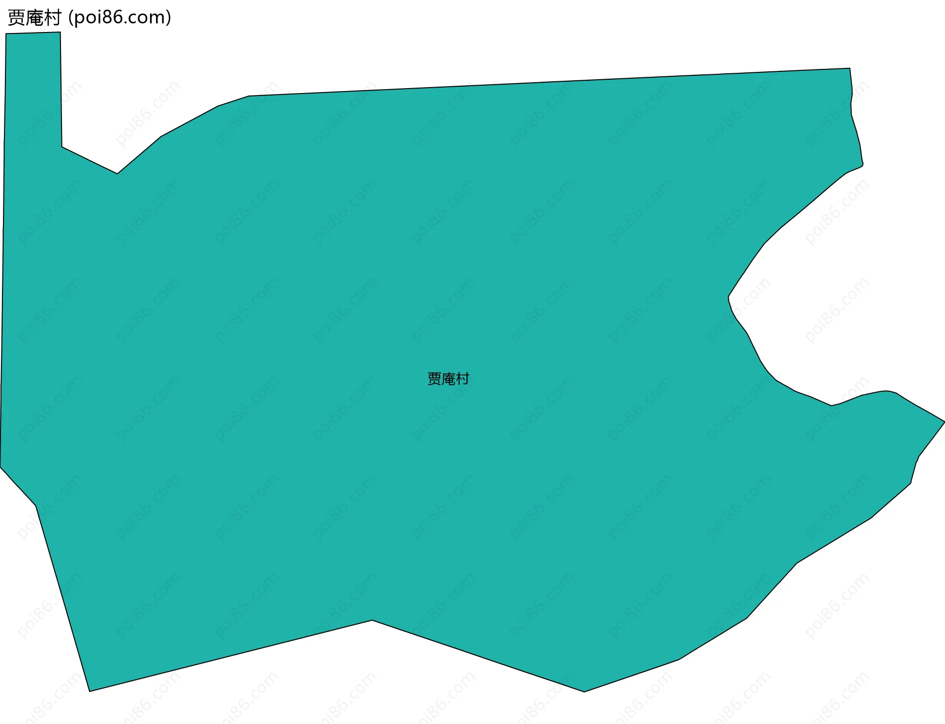 贾庵村边界地图