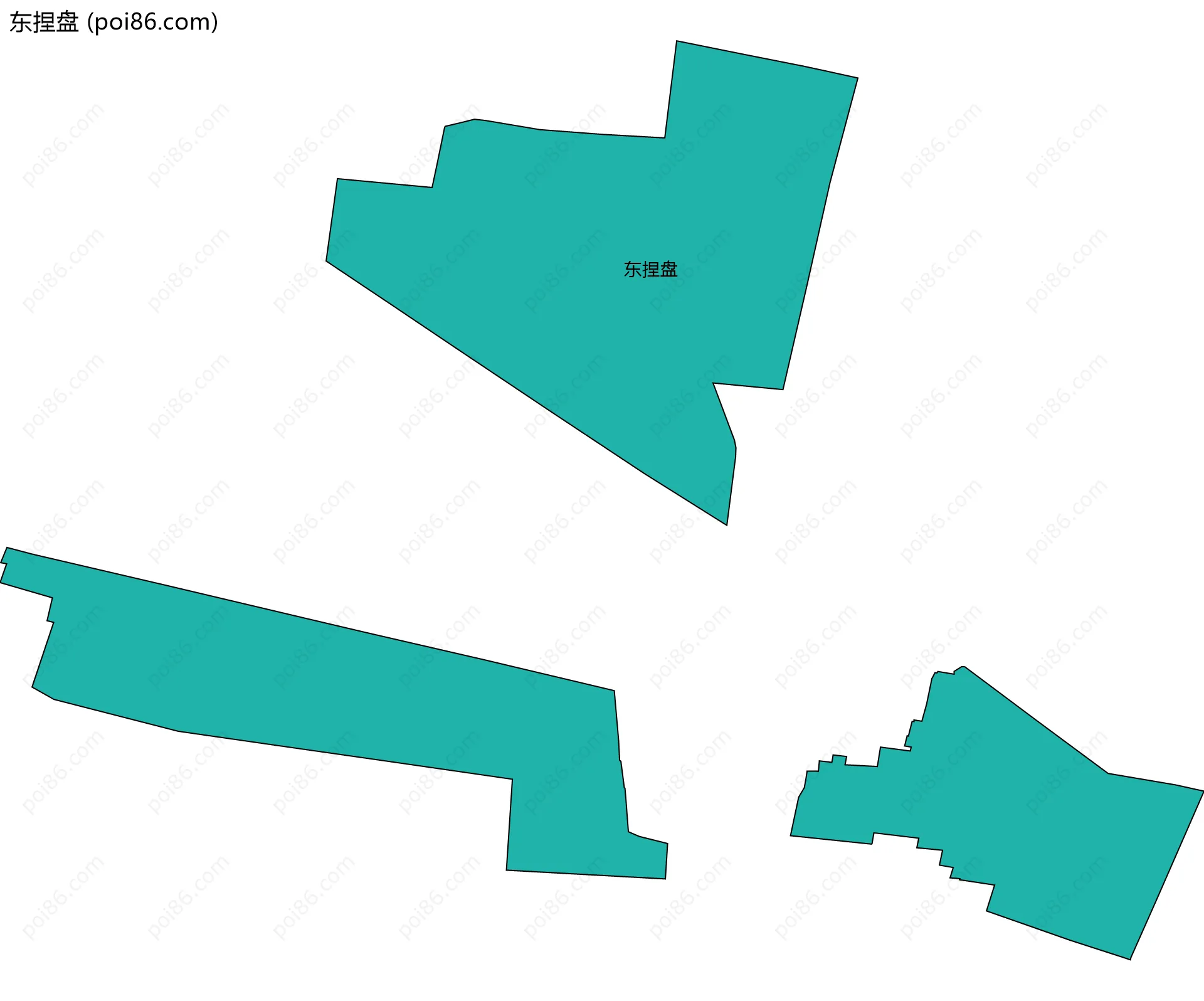 东捏盘边界地图