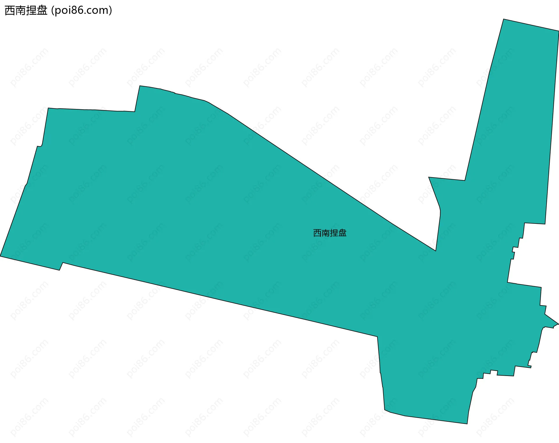 西南捏盘边界地图