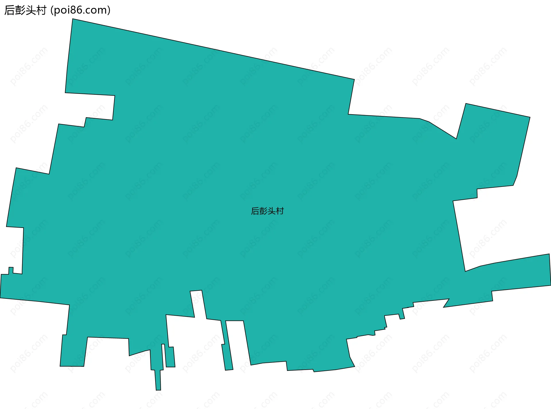 后彭头村边界地图