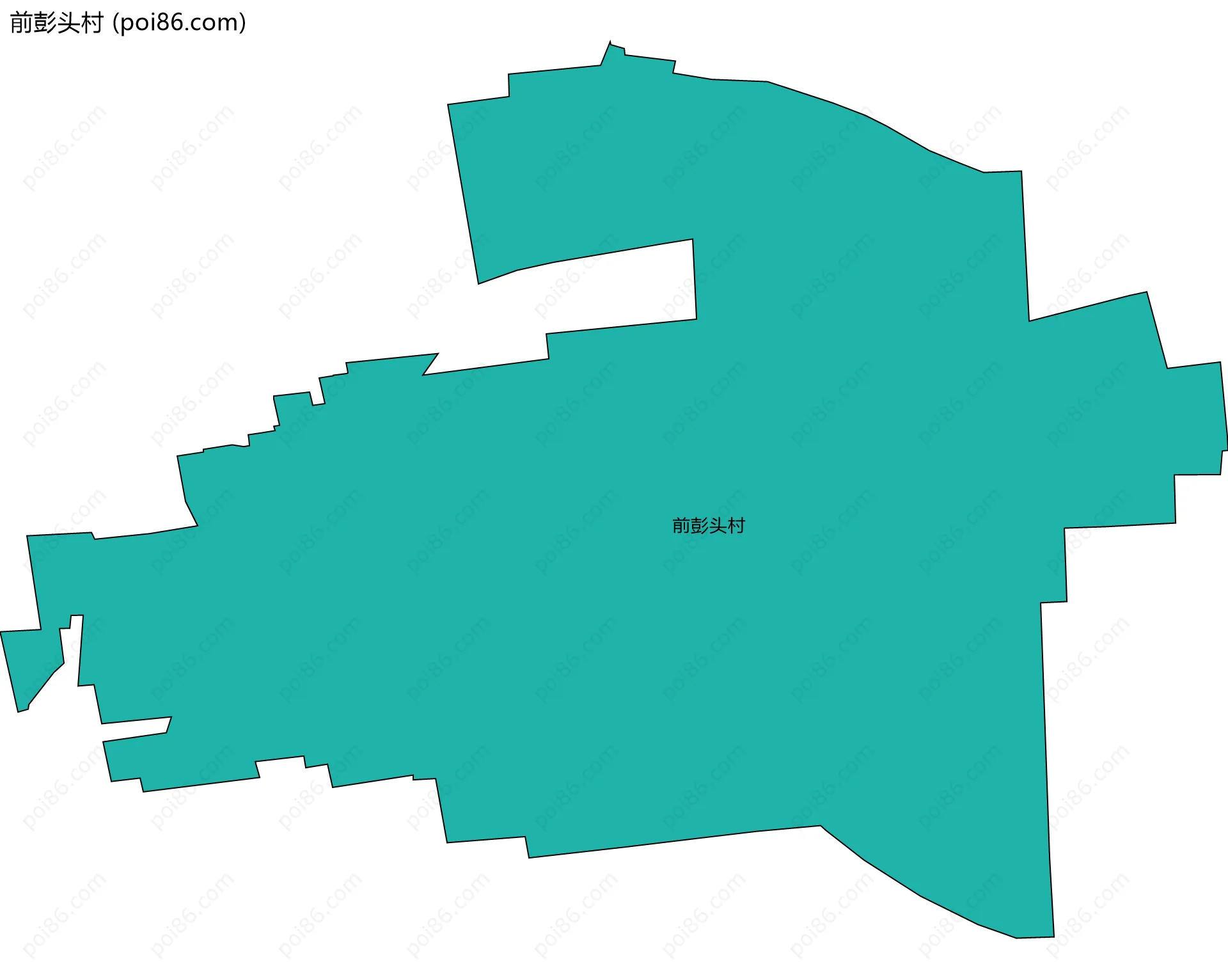 前彭头村边界地图