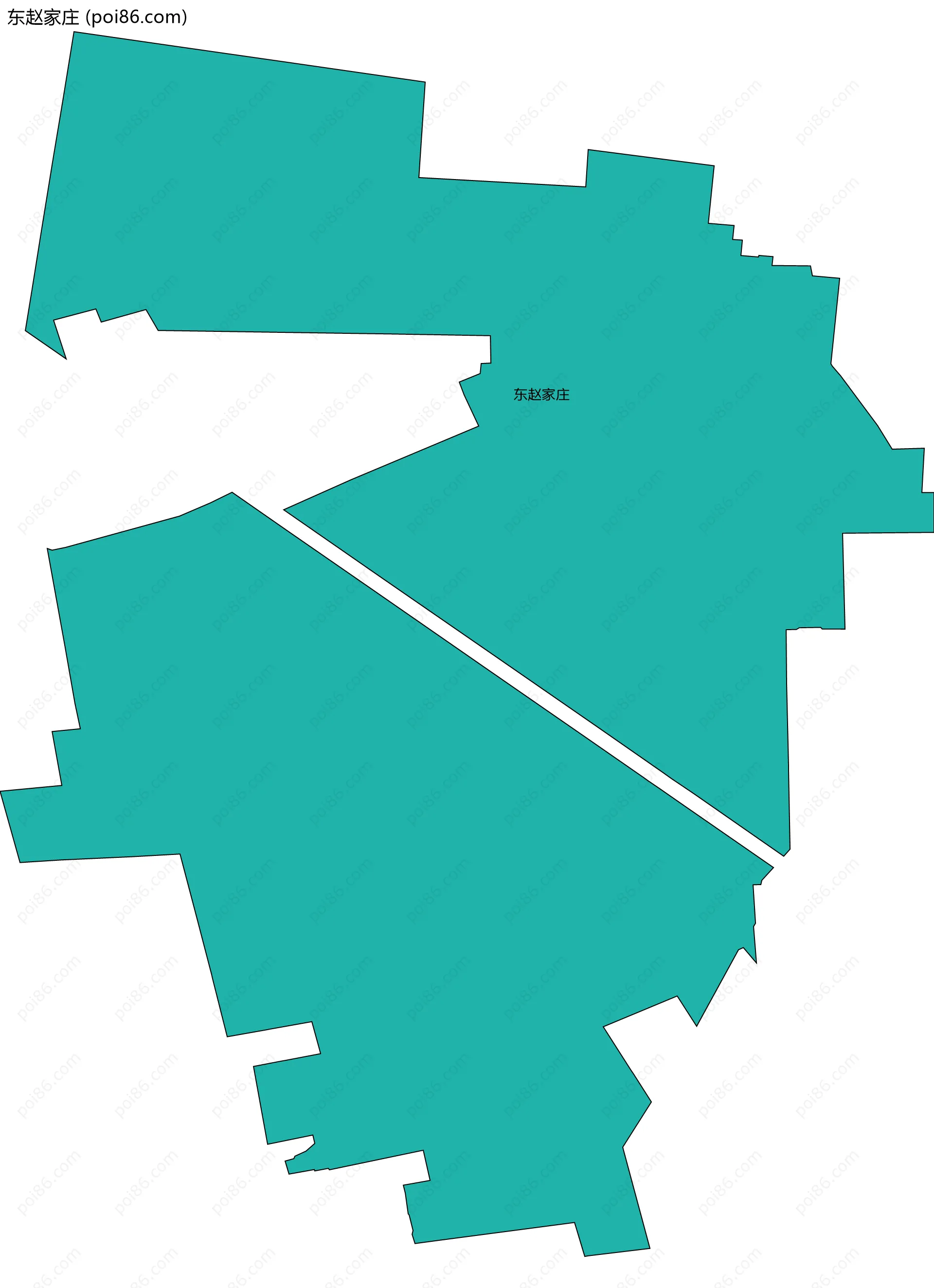 东赵家庄边界地图