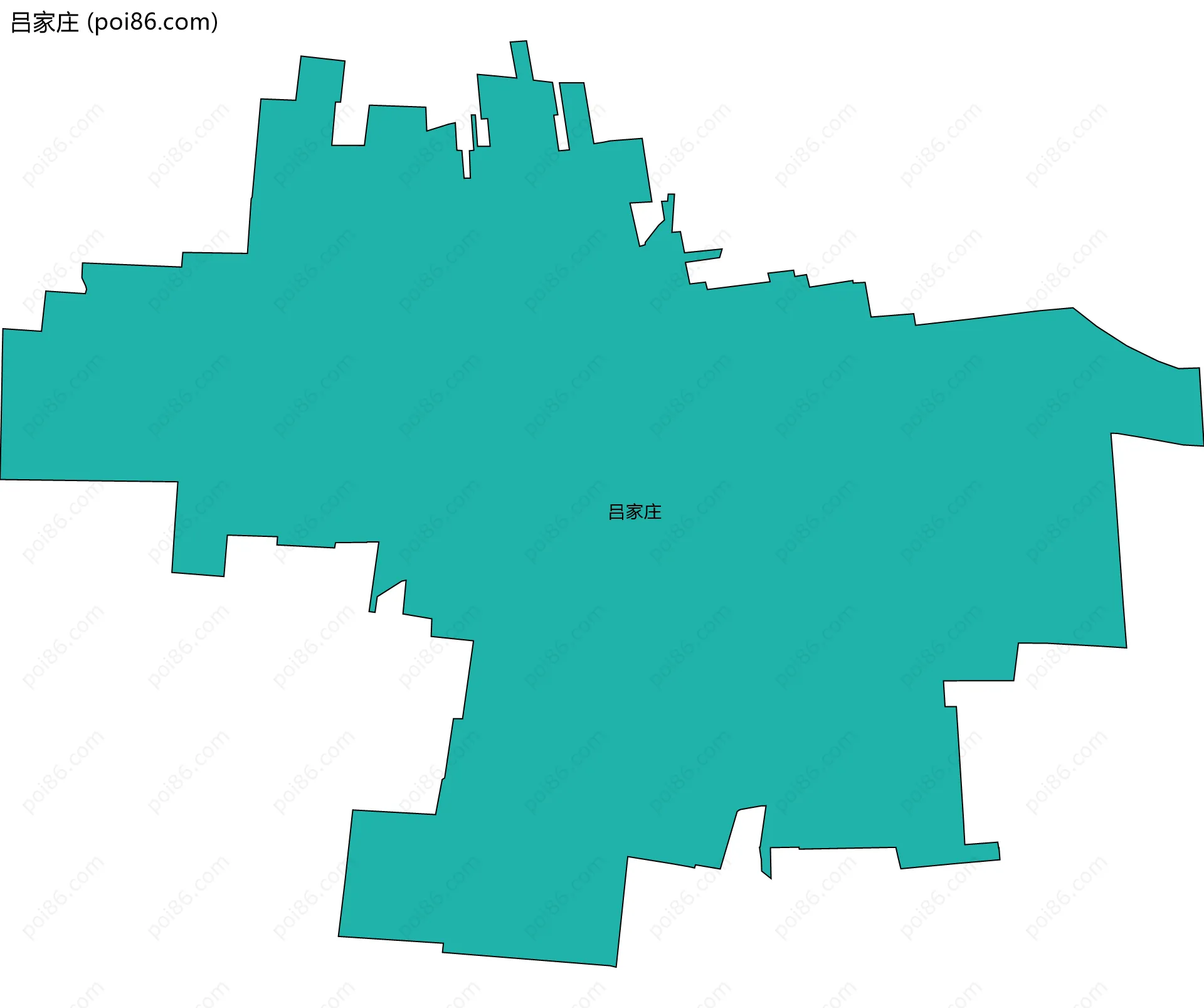 吕家庄边界地图