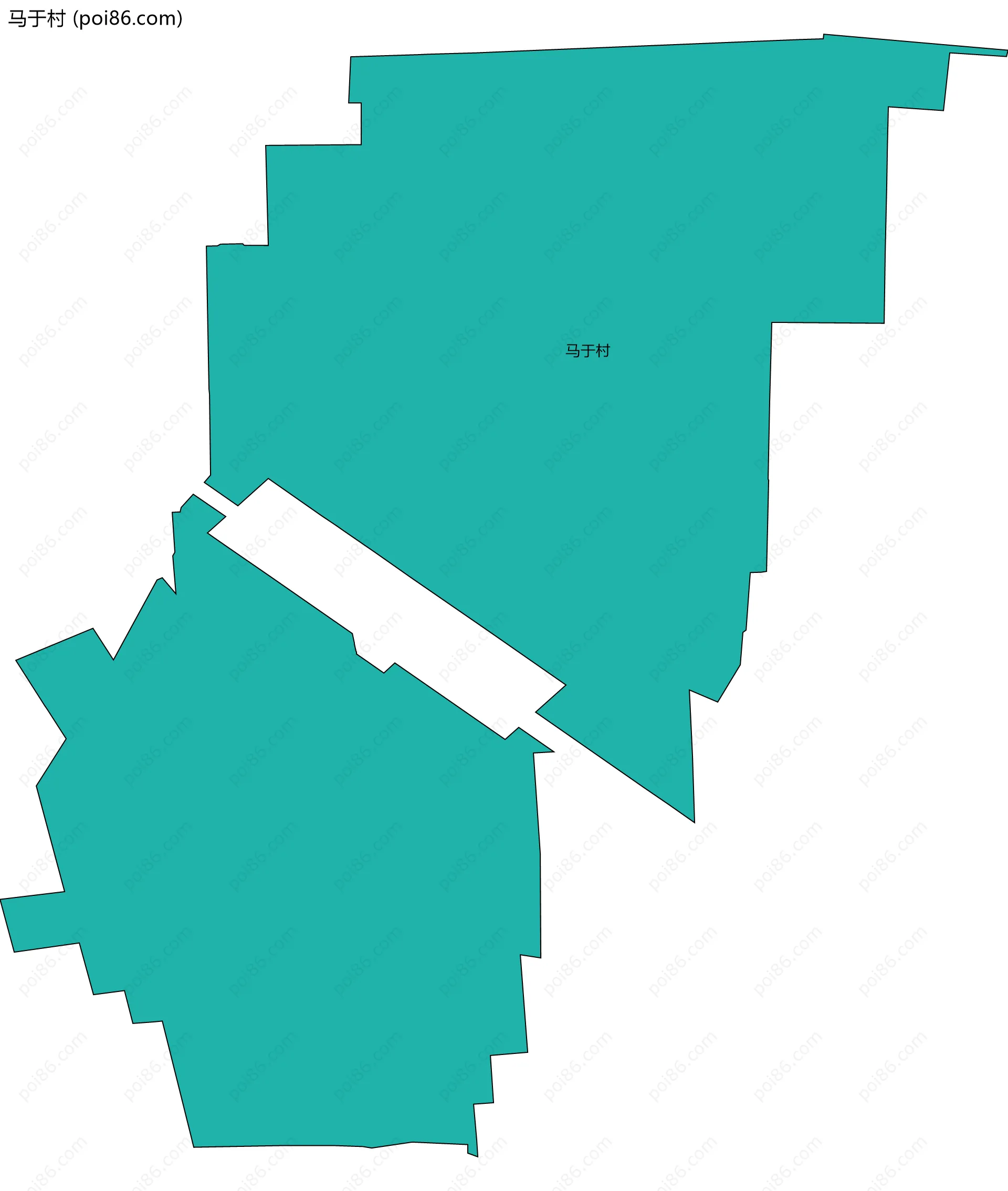 马于村边界地图