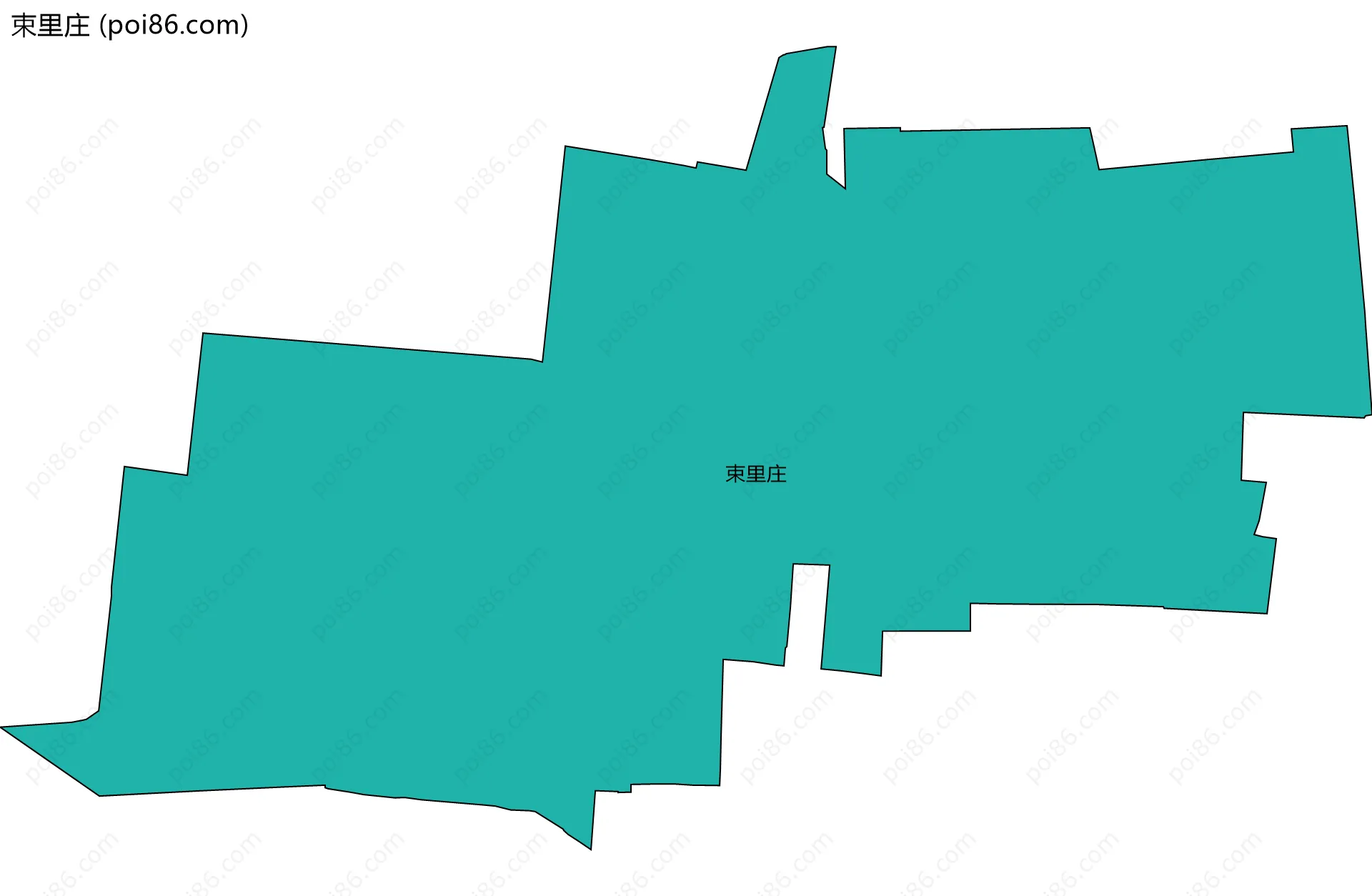 束里庄边界地图