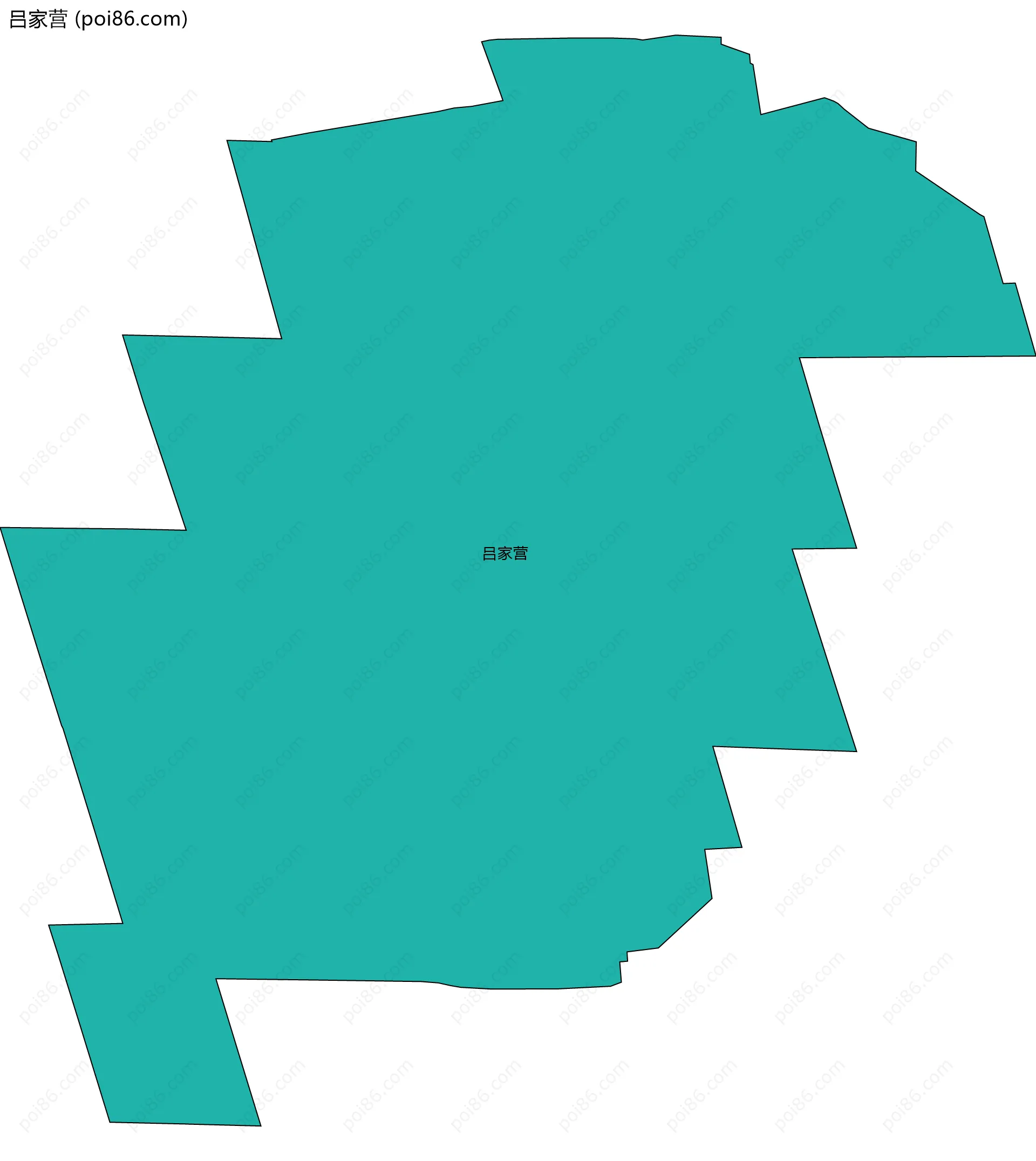 吕家营边界地图