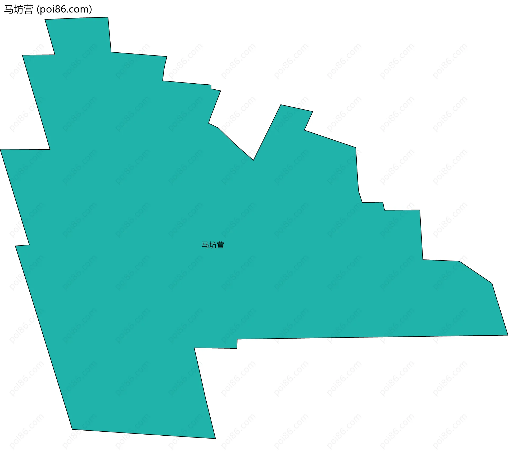 马坊营边界地图