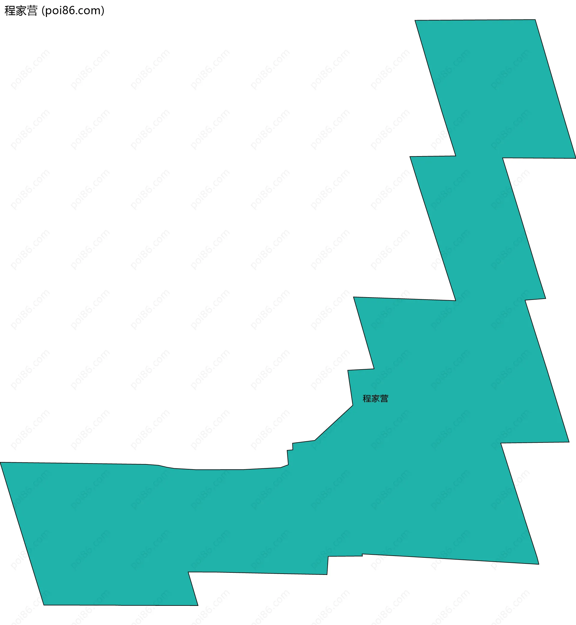 程家营边界地图