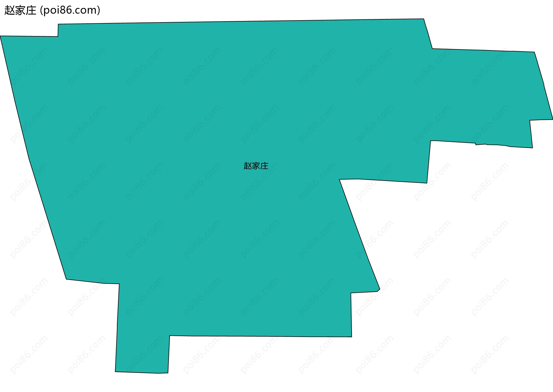 赵家庄边界地图