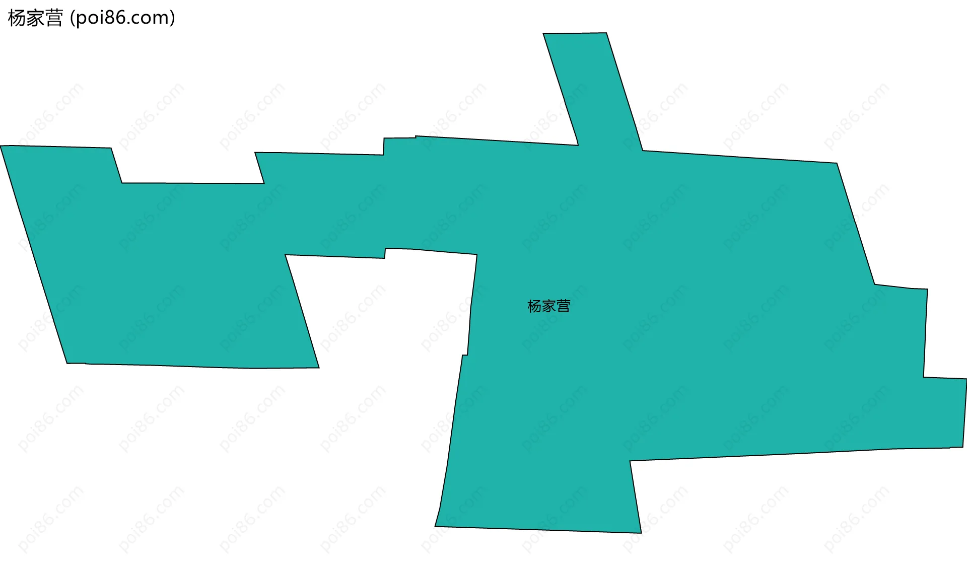 杨家营边界地图