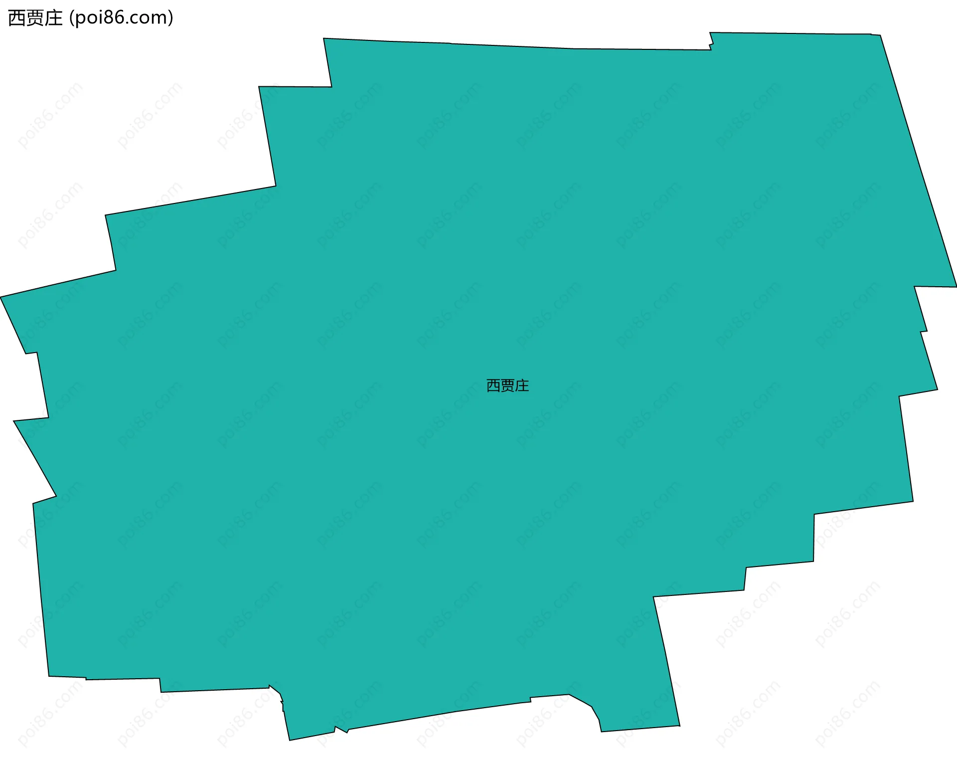 西贾庄边界地图