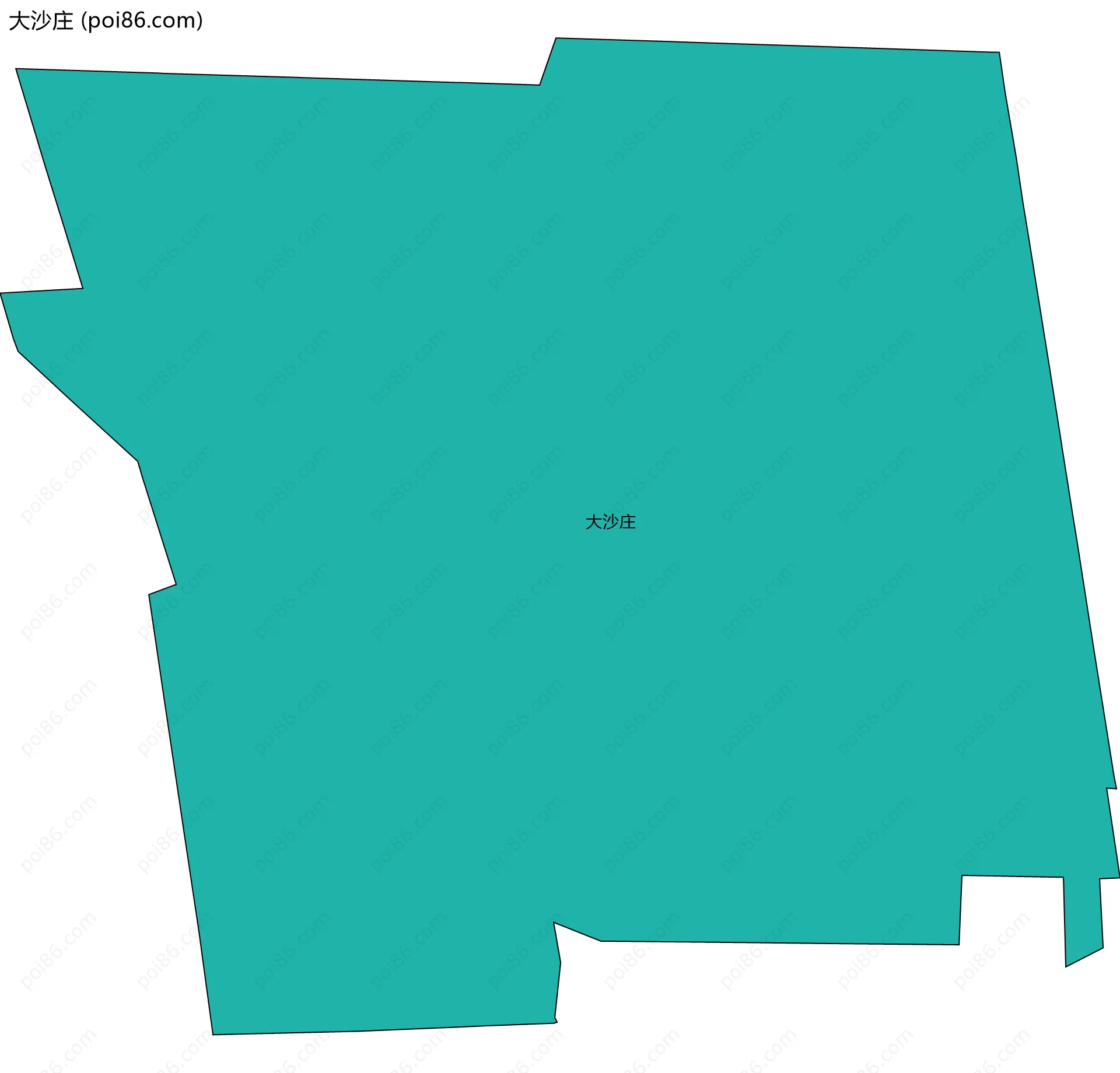 大沙庄边界地图