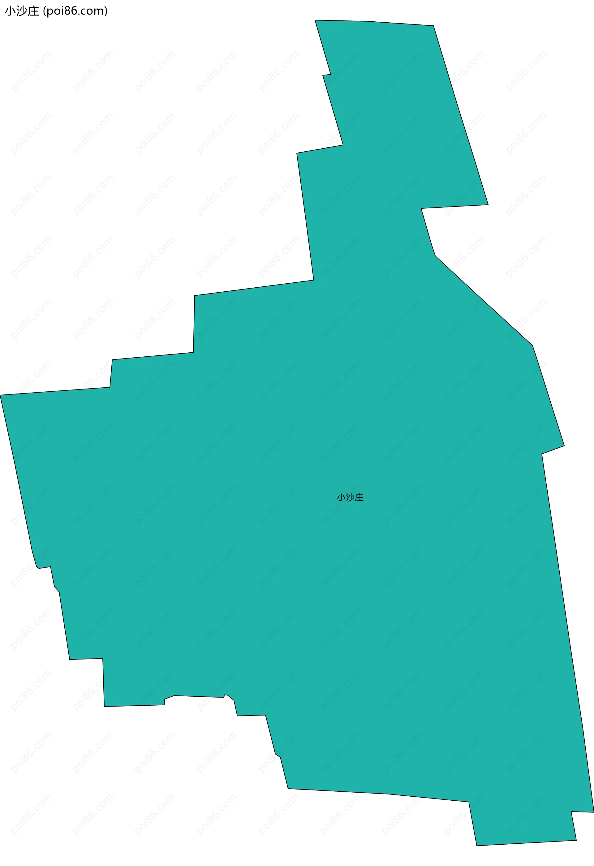 小沙庄边界地图