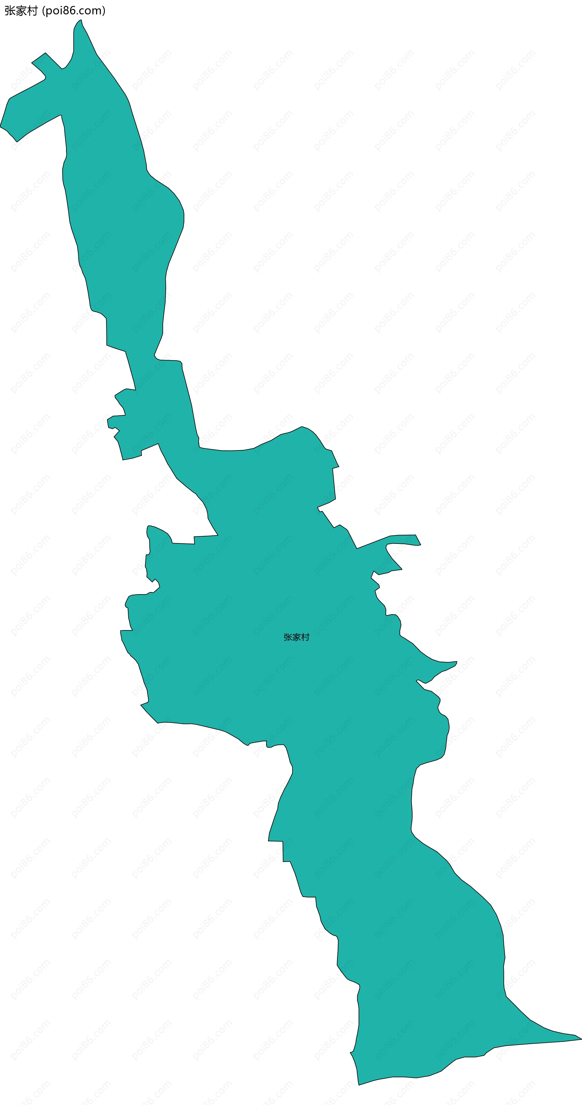 张家村边界地图