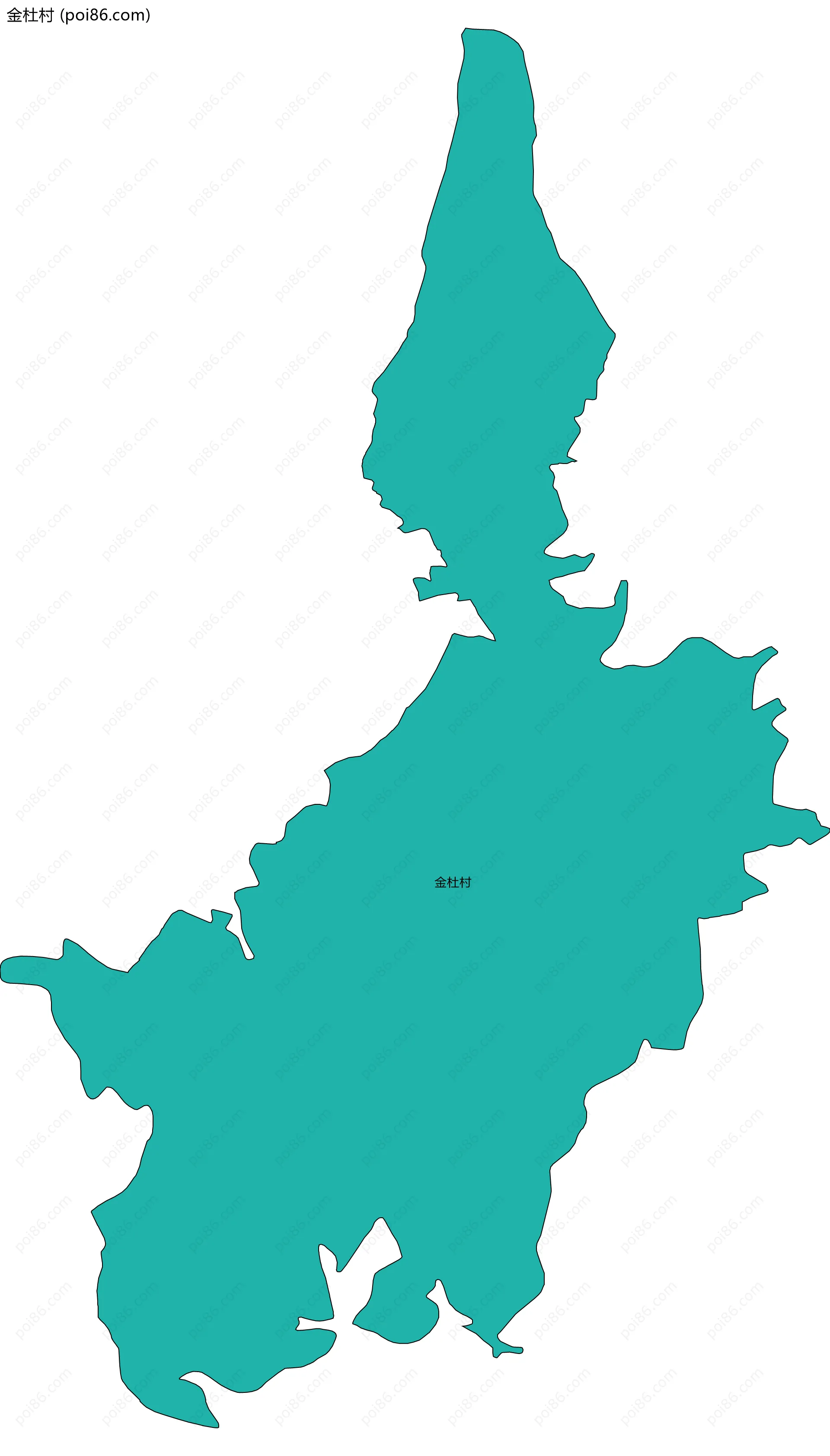 金杜村边界地图