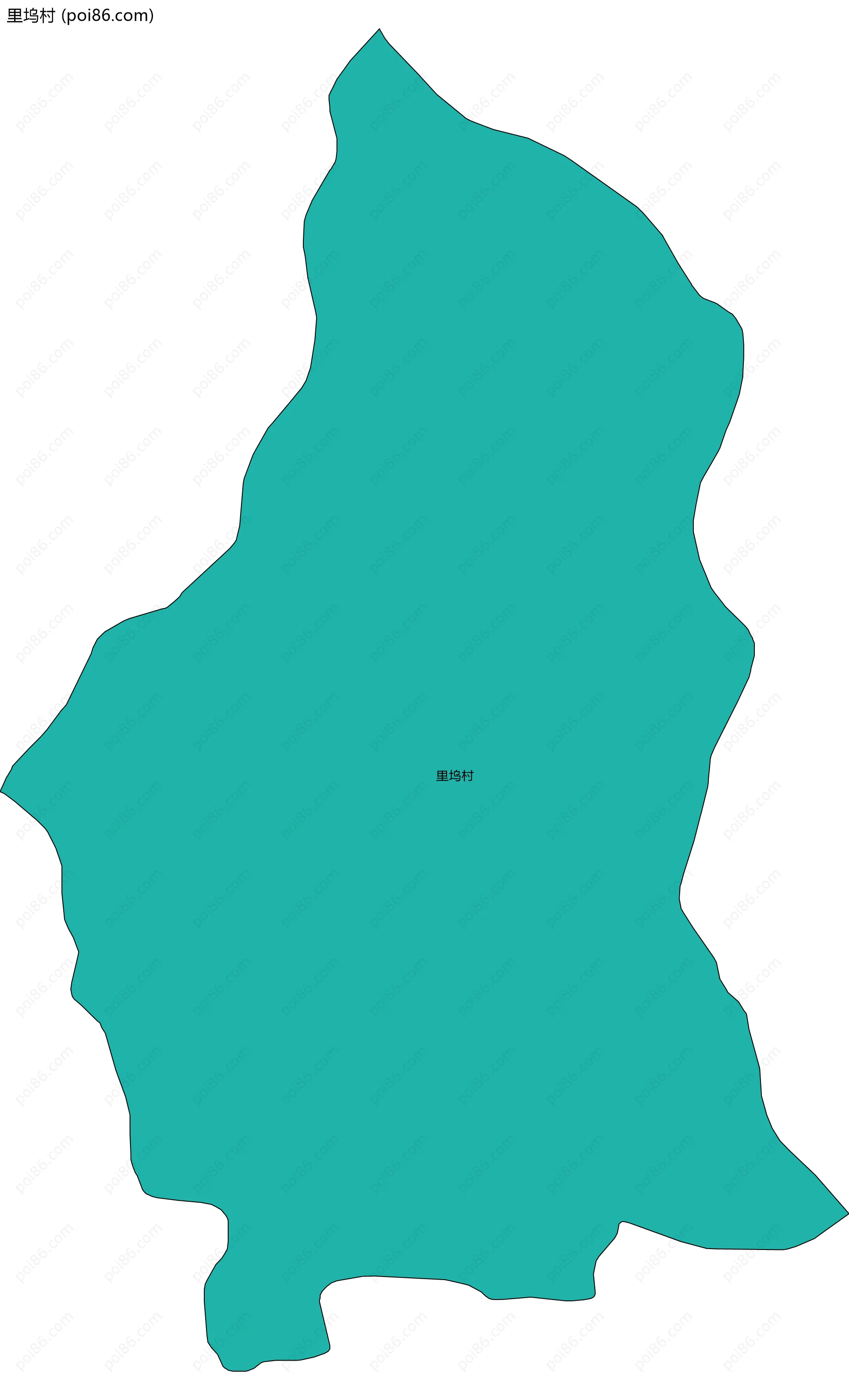 里坞村边界地图