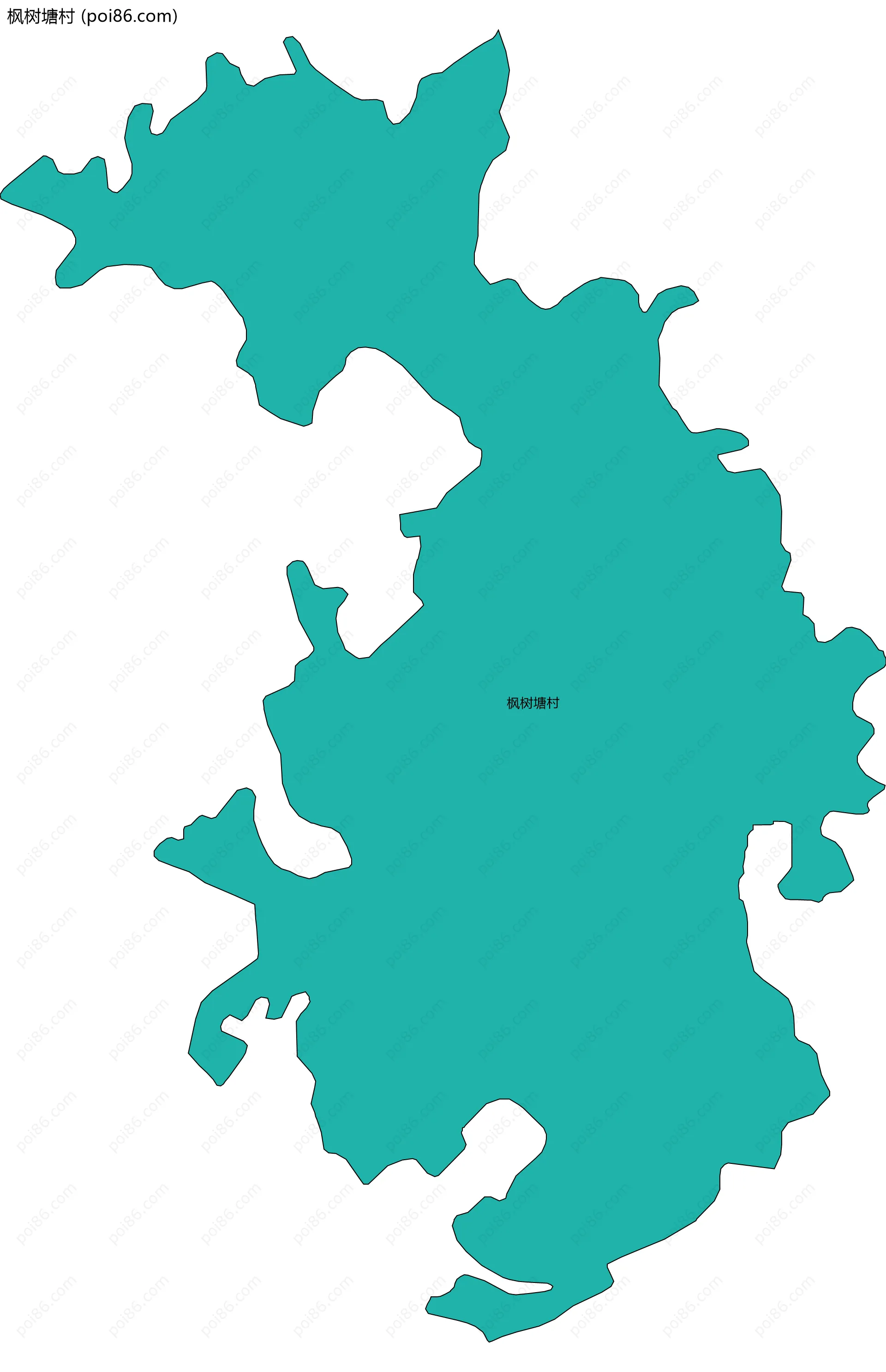 枫树塘村边界地图