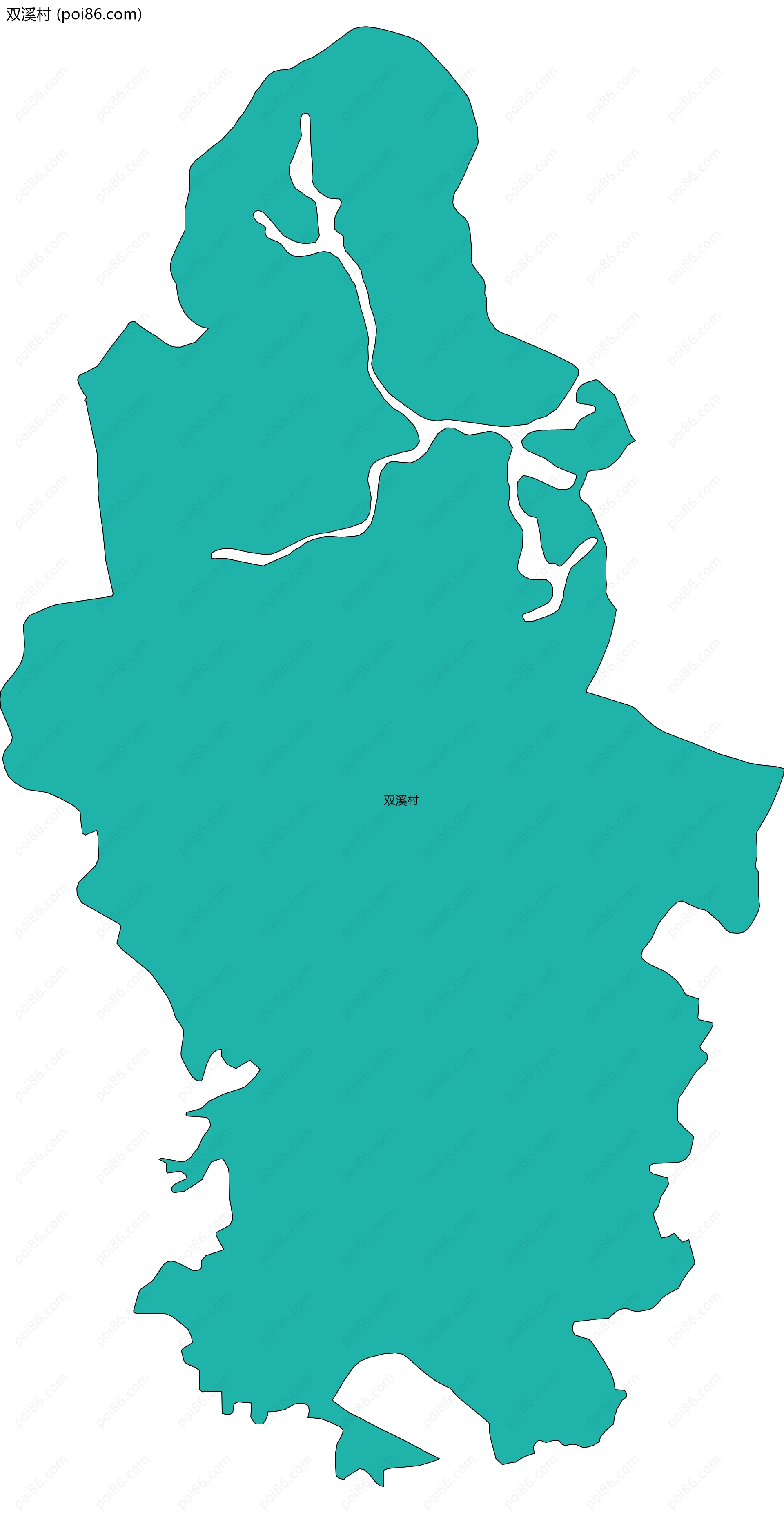 双溪村边界地图