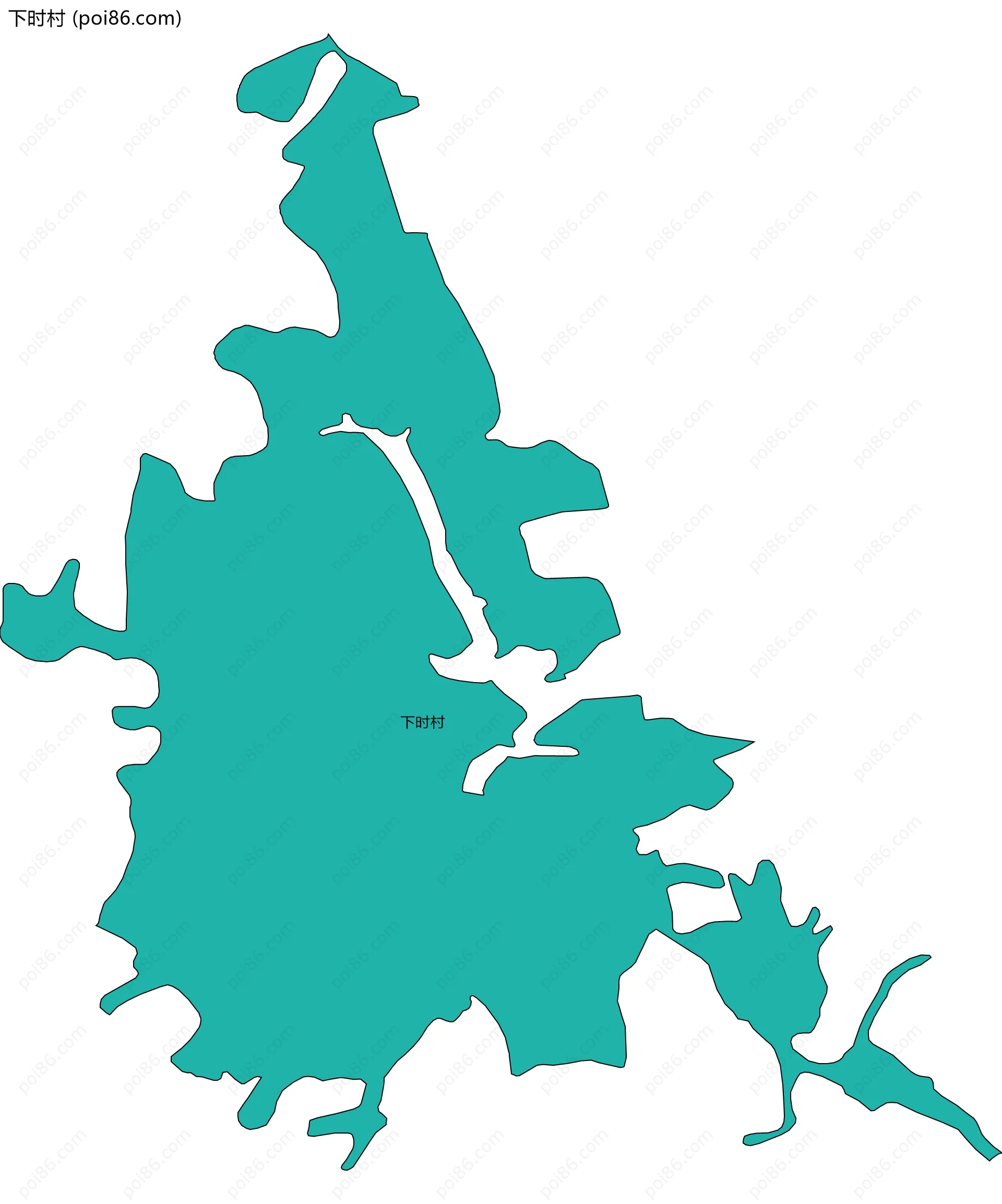 下时村边界地图